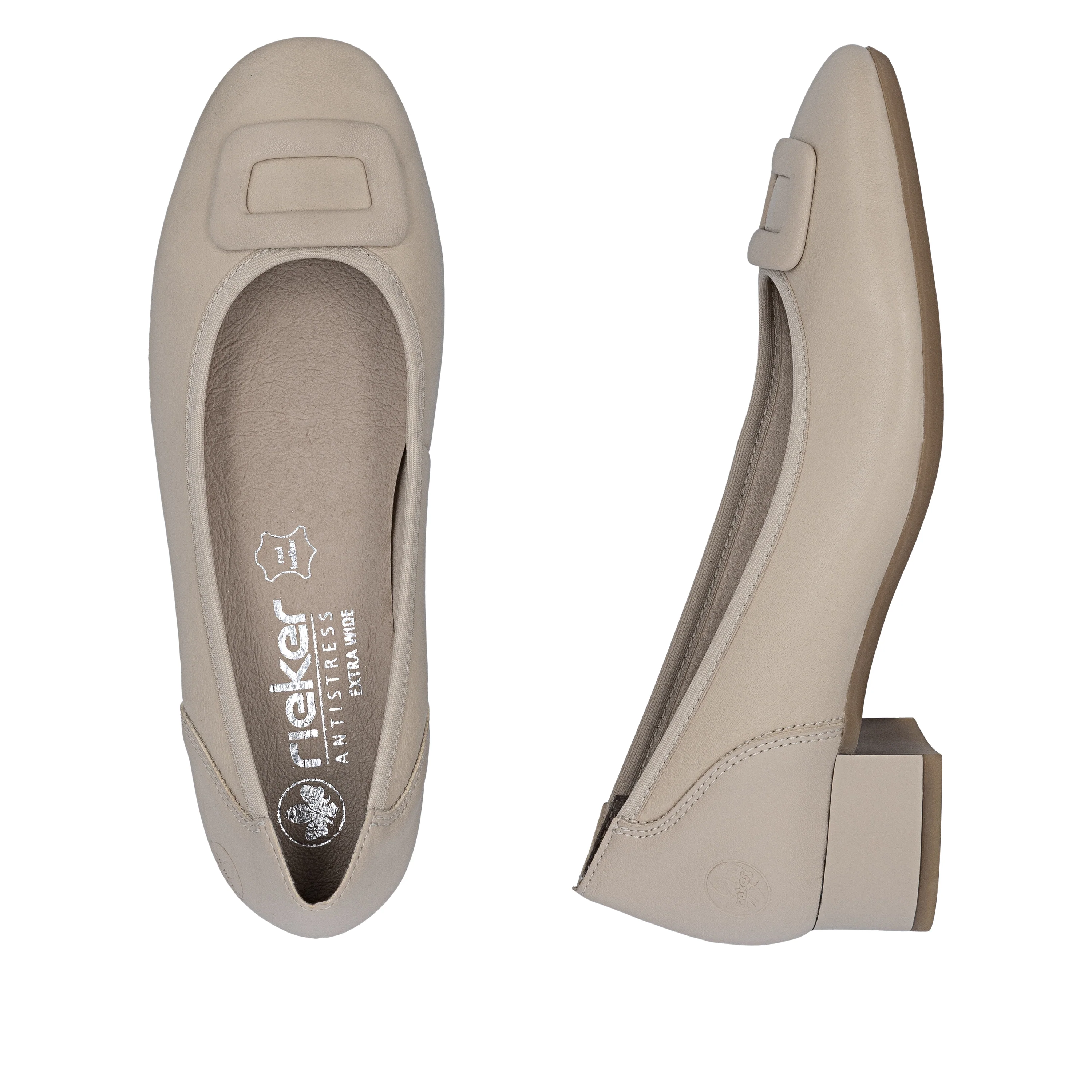 Rieker Women's Court Shoe - Beige | 43453-62 - Image 17