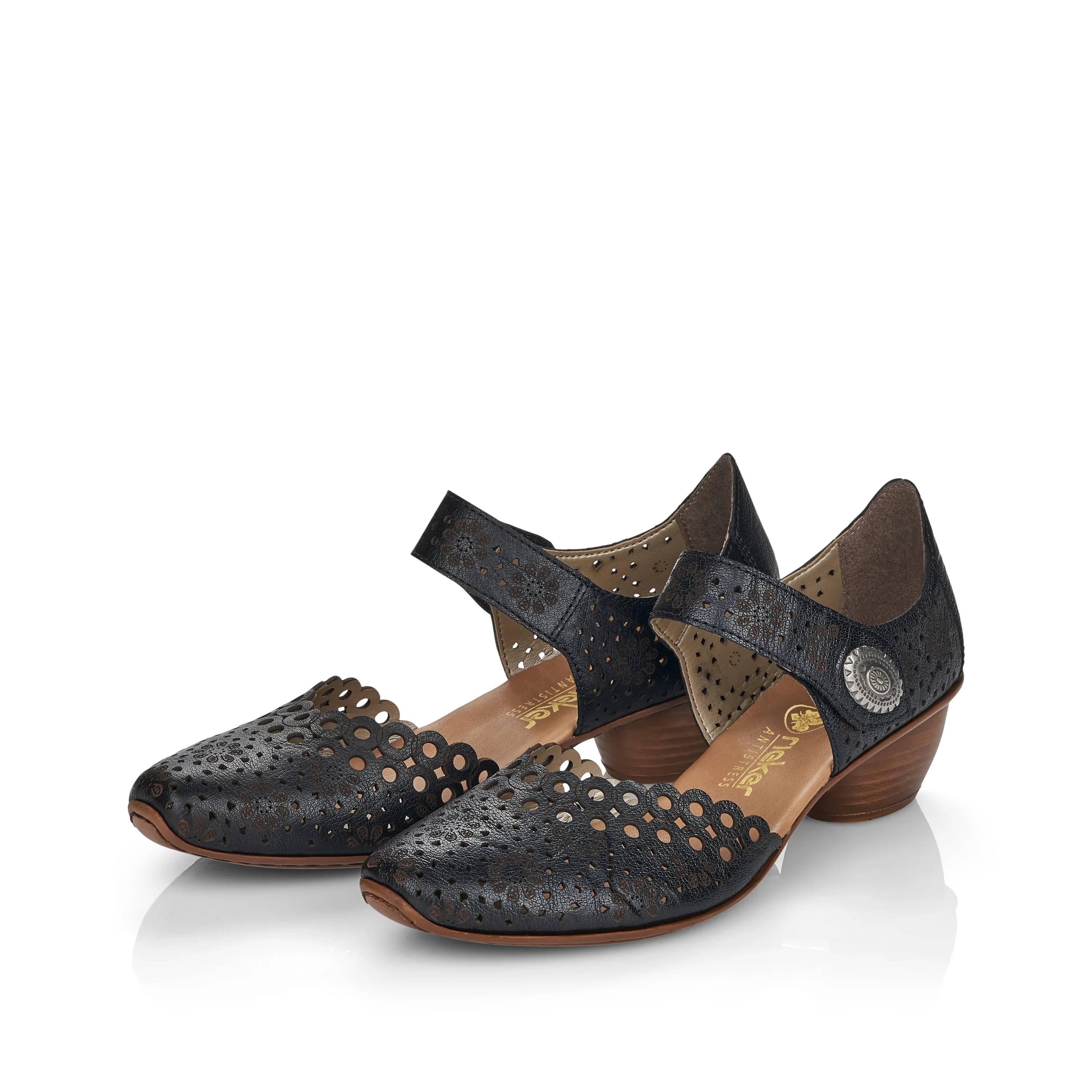 Rieker Women's Mary Jane Shoe - Black | 43753-00 - Image 14