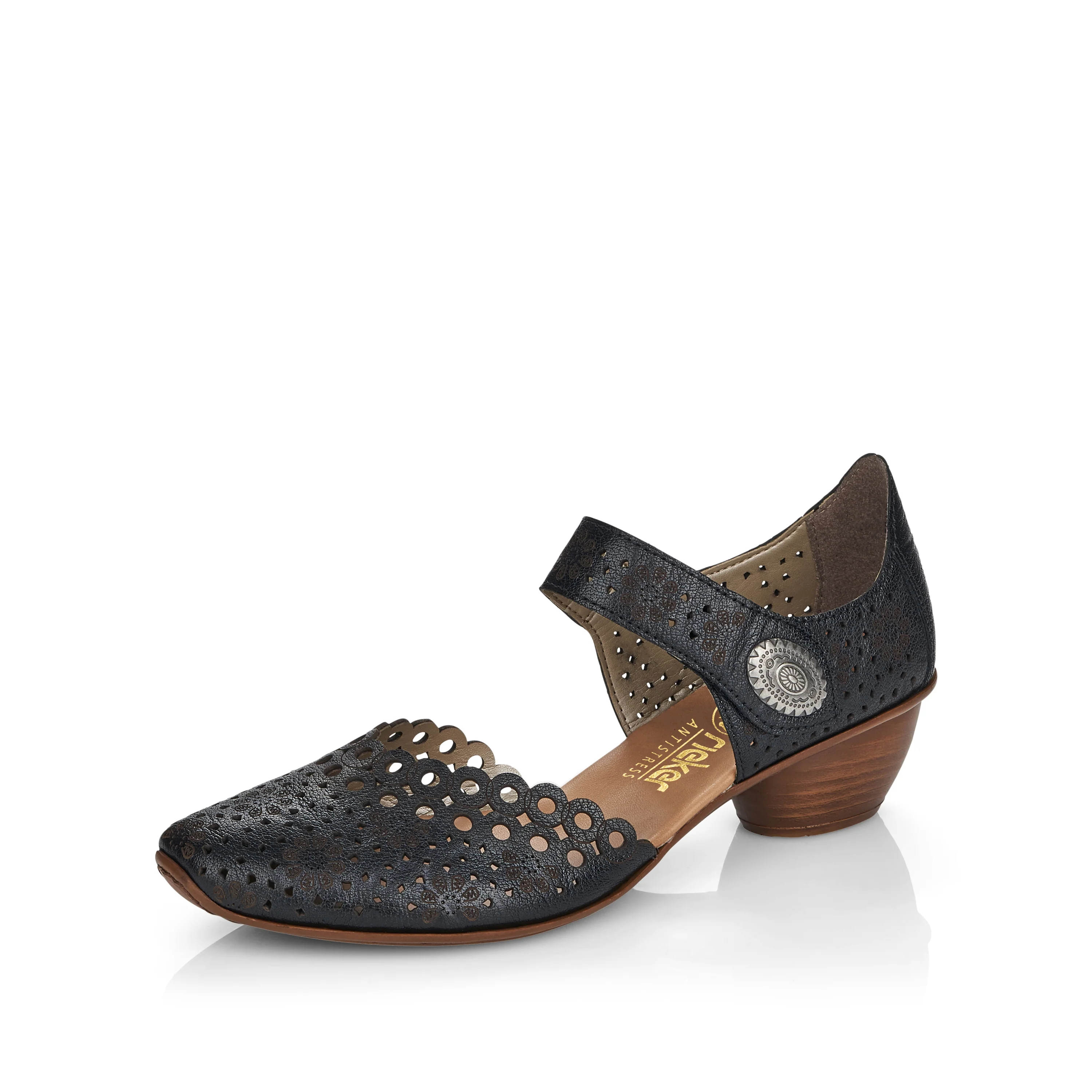 Rieker Women's Mary Jane Shoe - Black | 43753-00 - Image 2