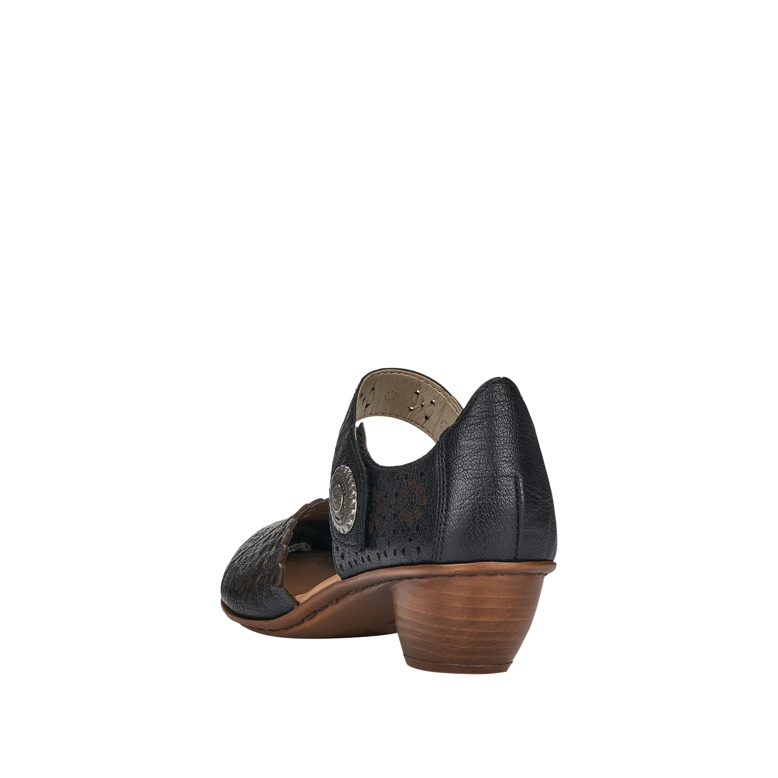 Rieker Women's Mary Jane Shoe - Black | 43753-00 - Image 5