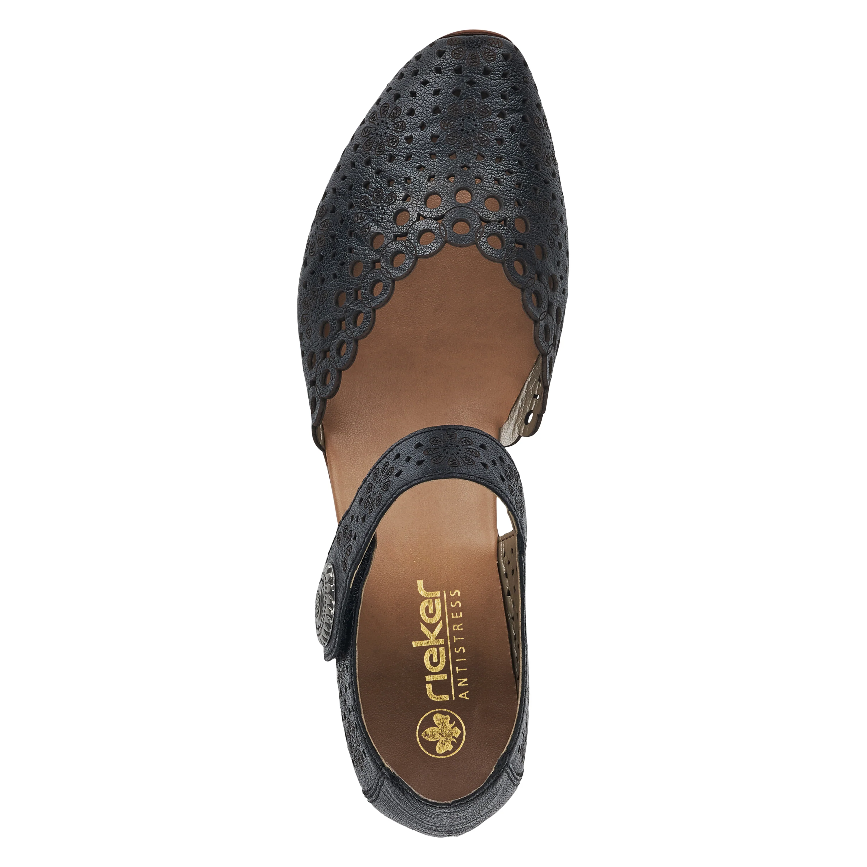 Rieker Women's Mary Jane Shoe - Black | 43753-00 - Image 7