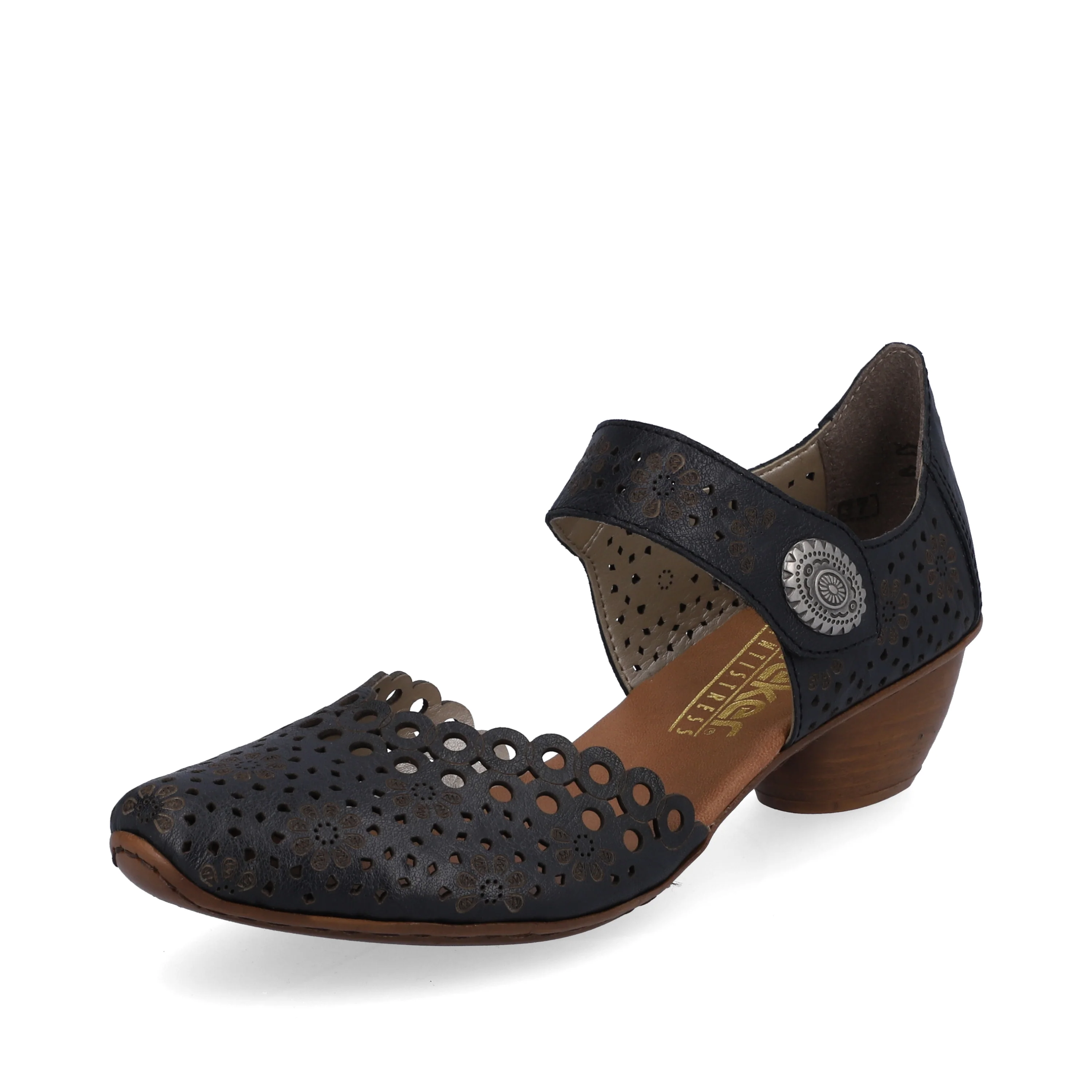 Rieker Women's Mary Jane Shoe - Blue | 43753-14