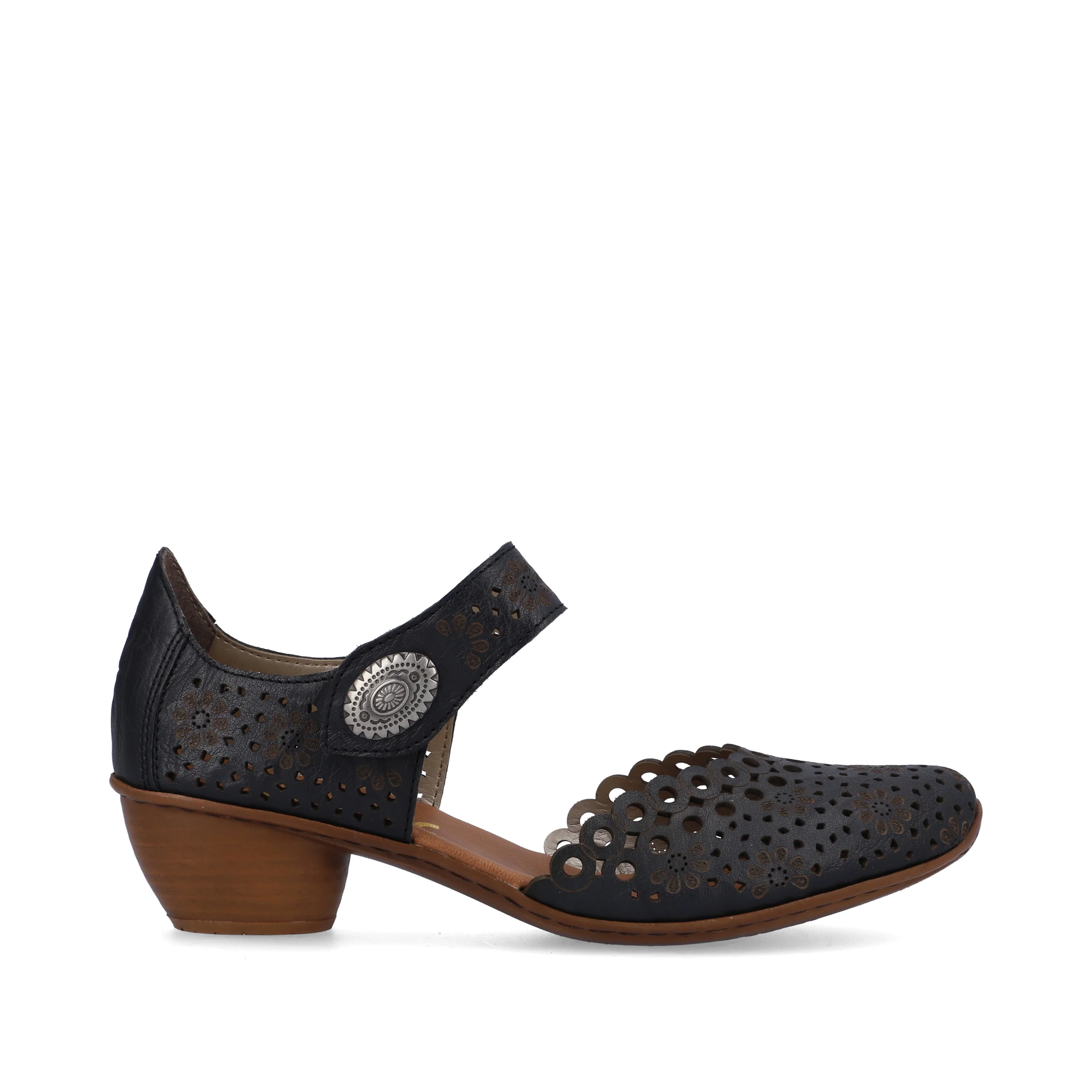 Rieker Women's Mary Jane Shoe - Blue | 43753-14 - Image 11