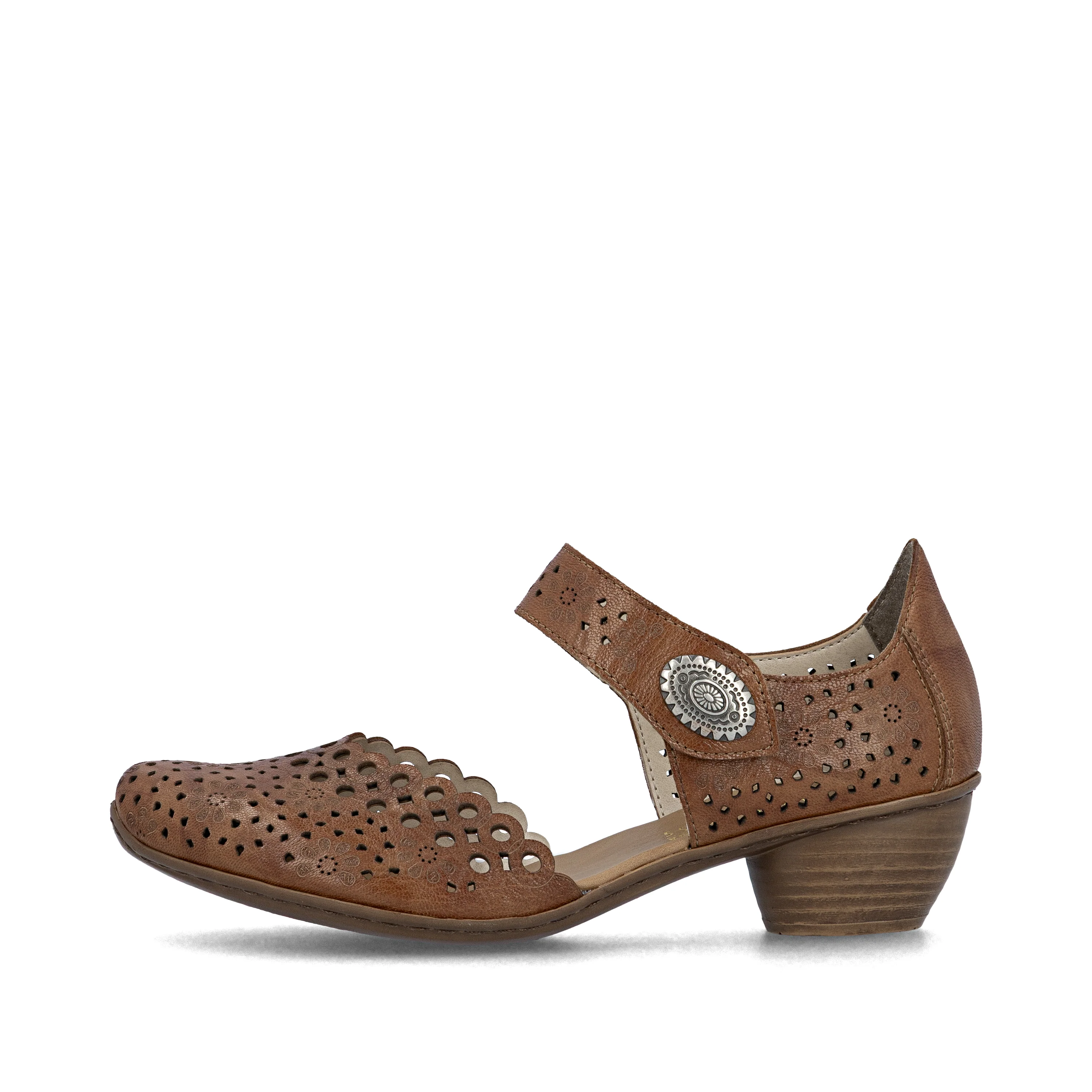 Rieker Women's Mary Jane Shoe - Brown | 43753-22 - Image 10