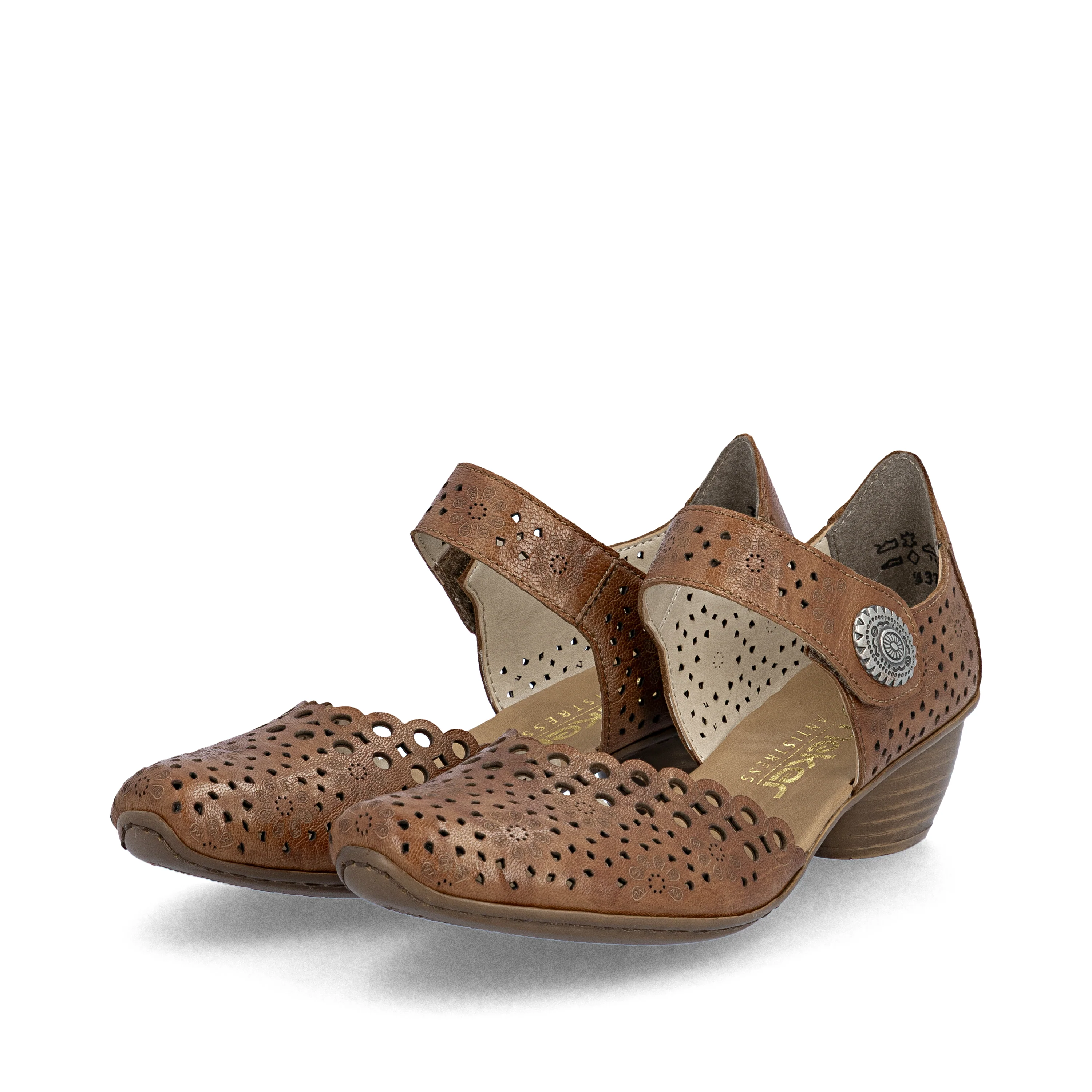 Rieker Women's Mary Jane Shoe - Brown | 43753-22 - Image 16