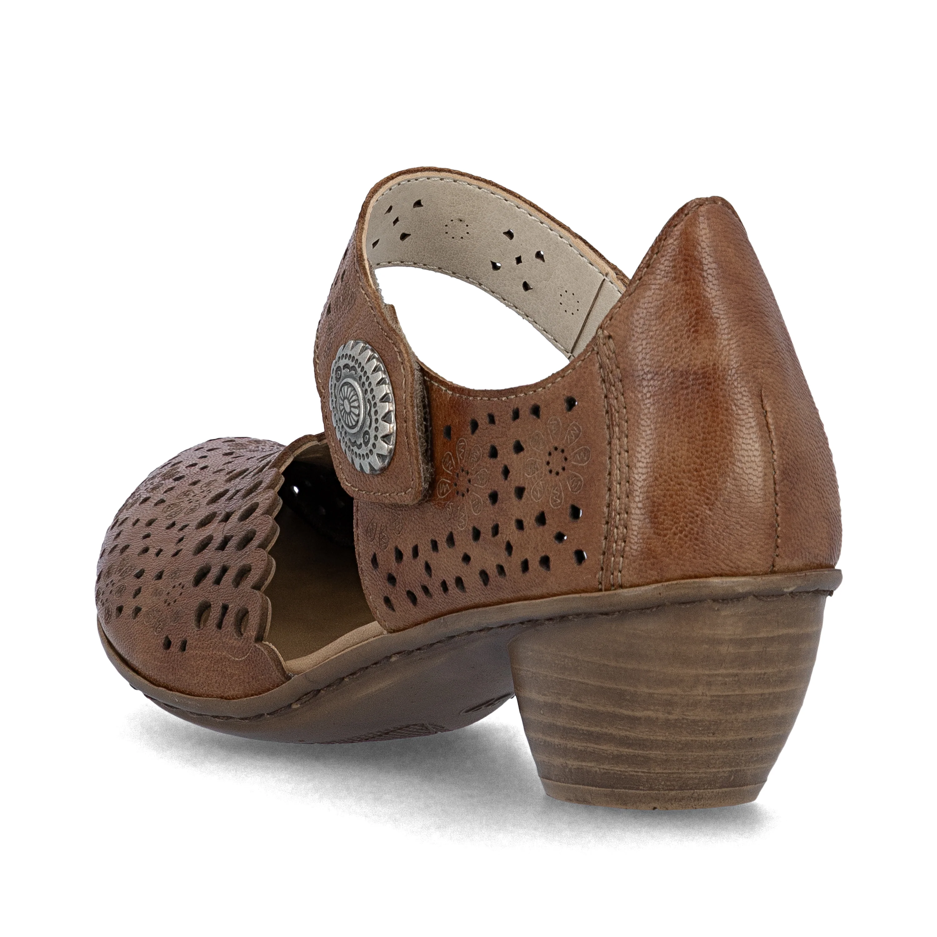 Rieker Women's Mary Jane Shoe - Brown | 43753-22 - Image 6