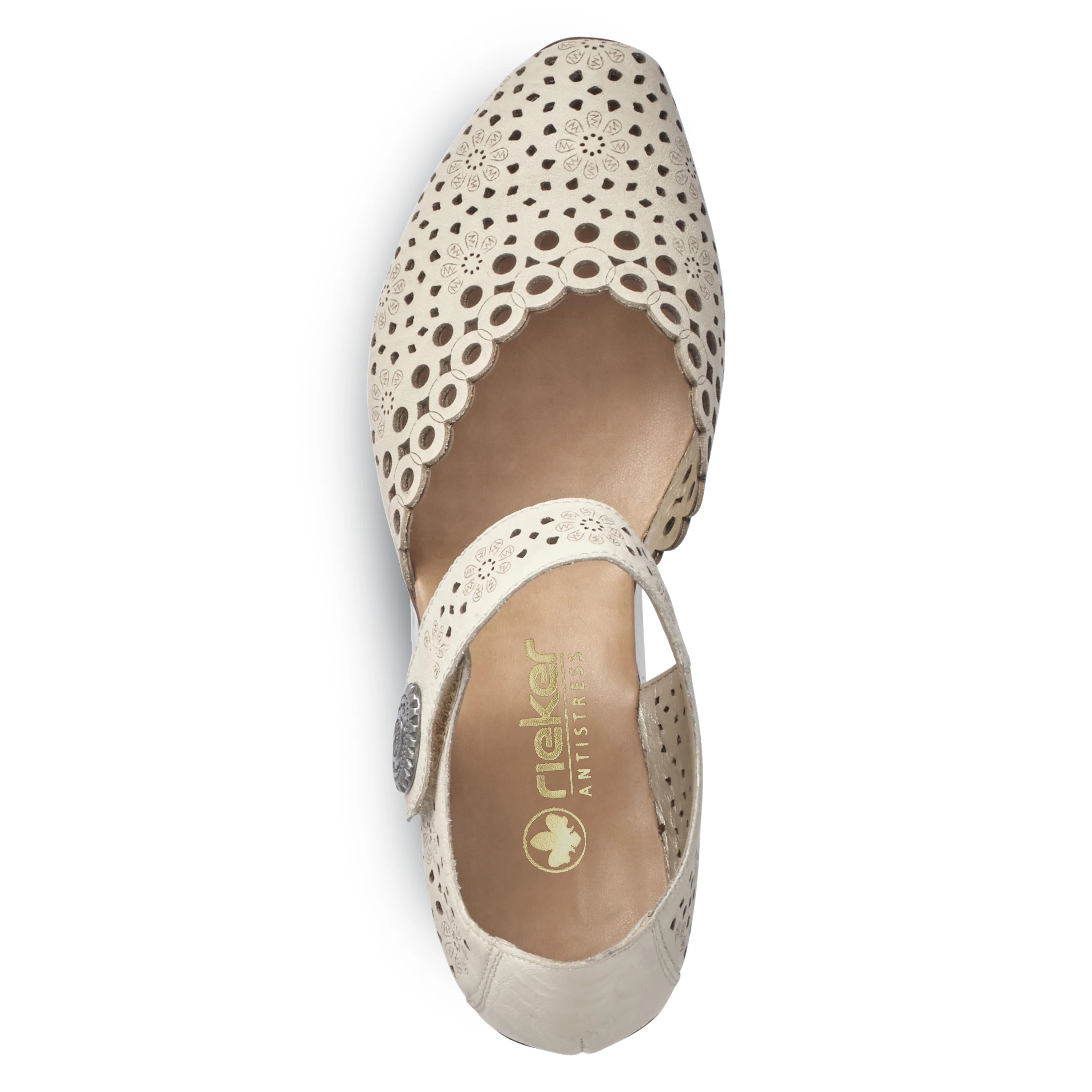Rieker Women's Mary Jane Shoe - Beige | 43753-60 - Image 4