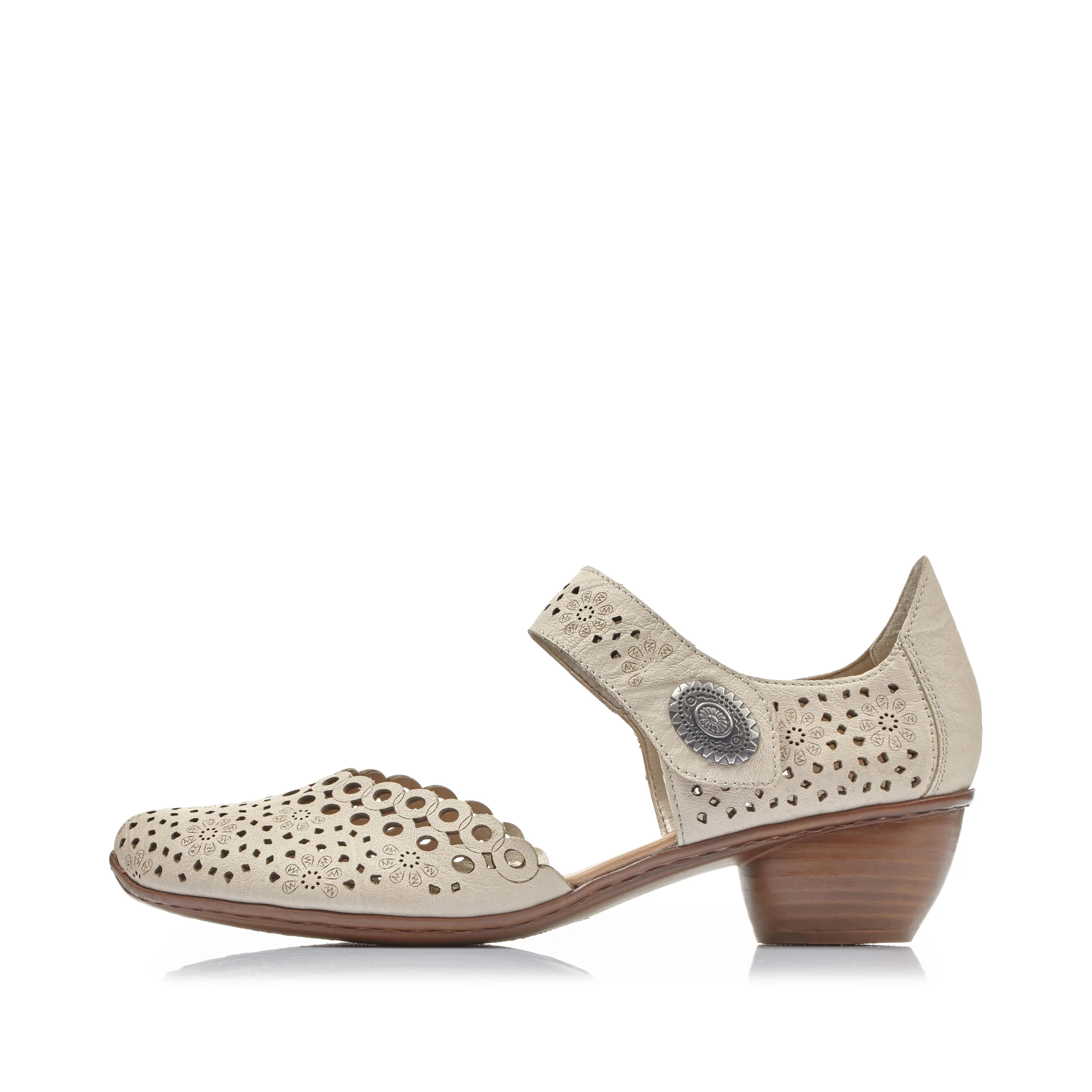 Rieker Women's Mary Jane Shoe - Beige | 43753-60 - Image 5
