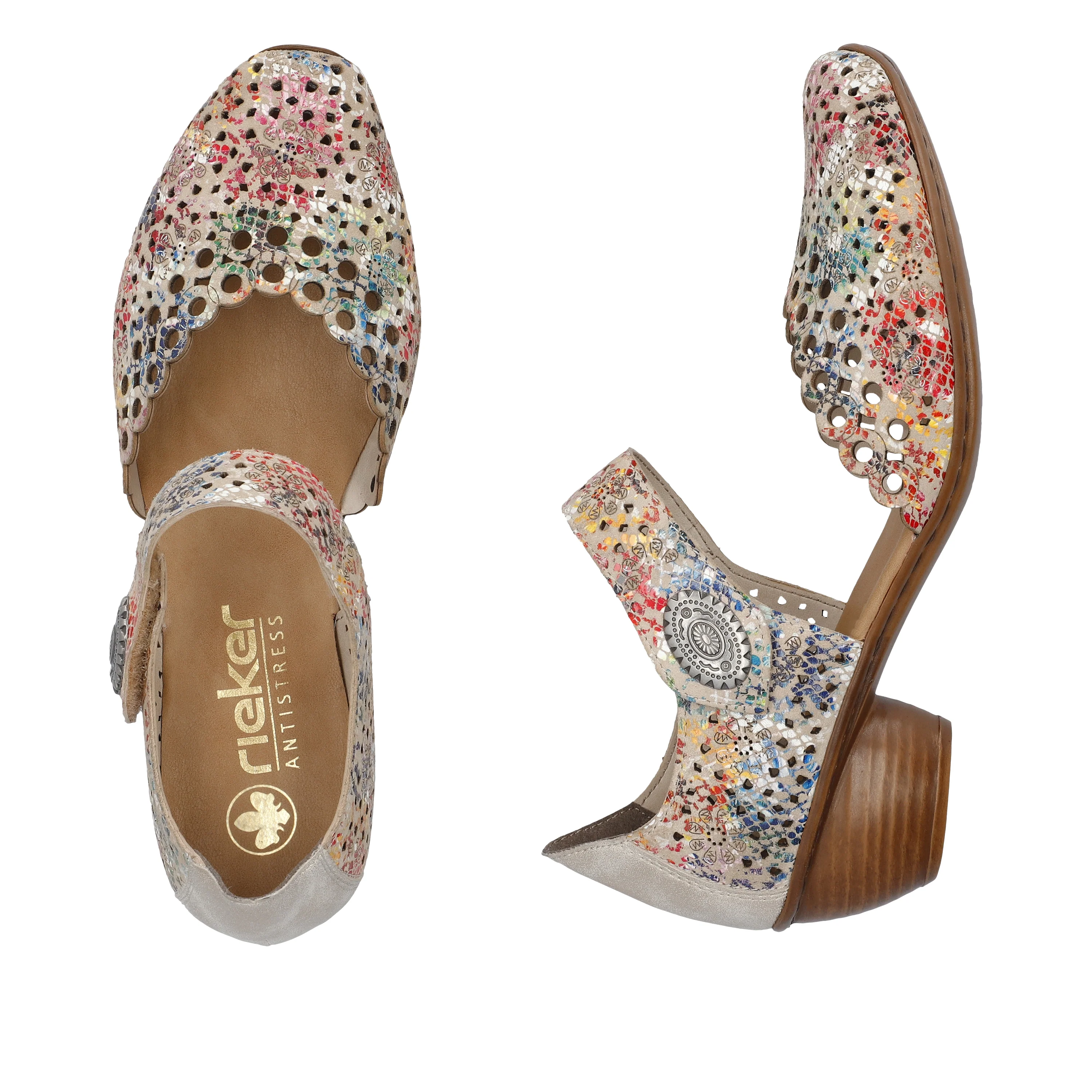 Rieker Women's Mary Jane Shoe - Multi | 43753-91 - Image 14