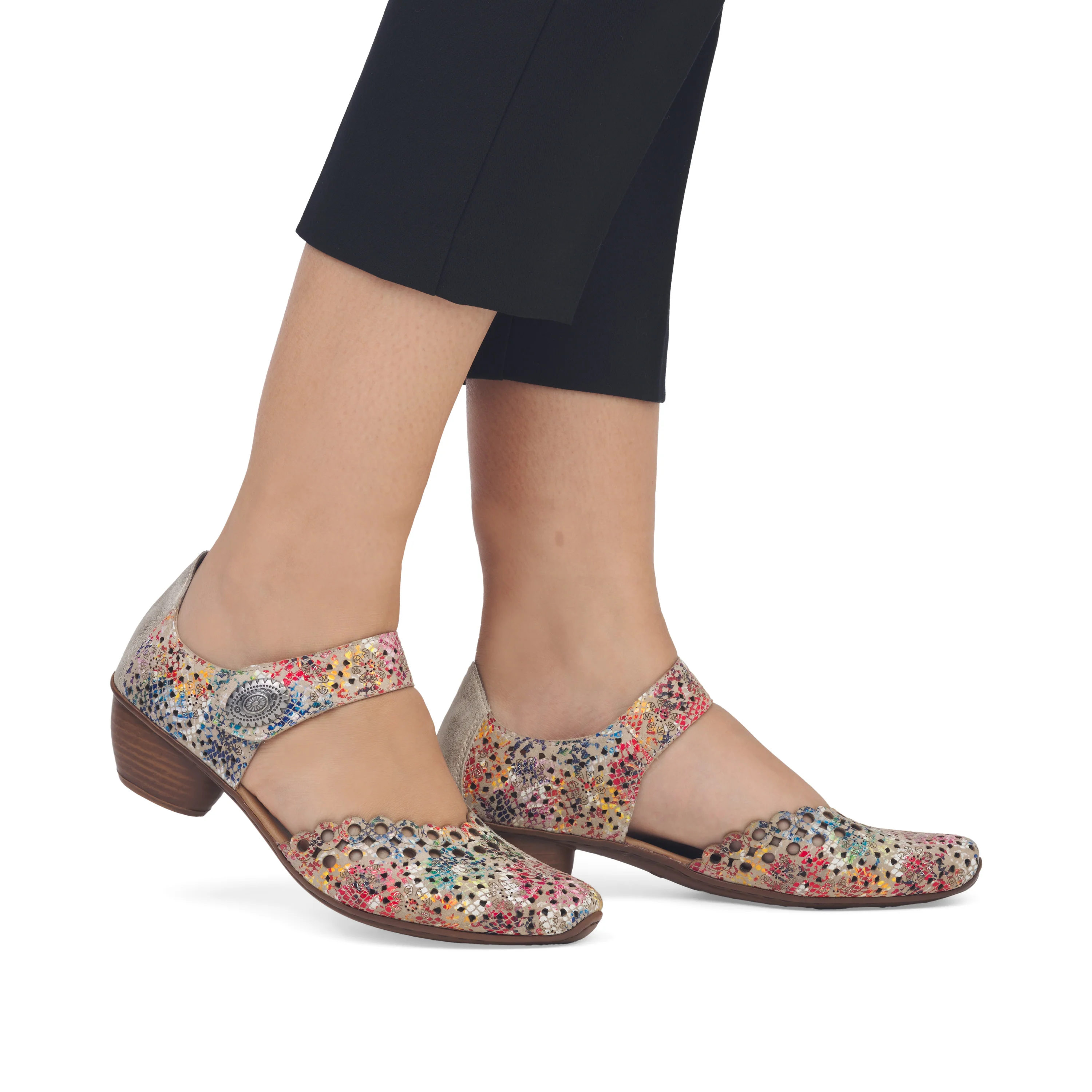 Rieker Women's Mary Jane Shoe - Multi | 43753-91 - Image 20
