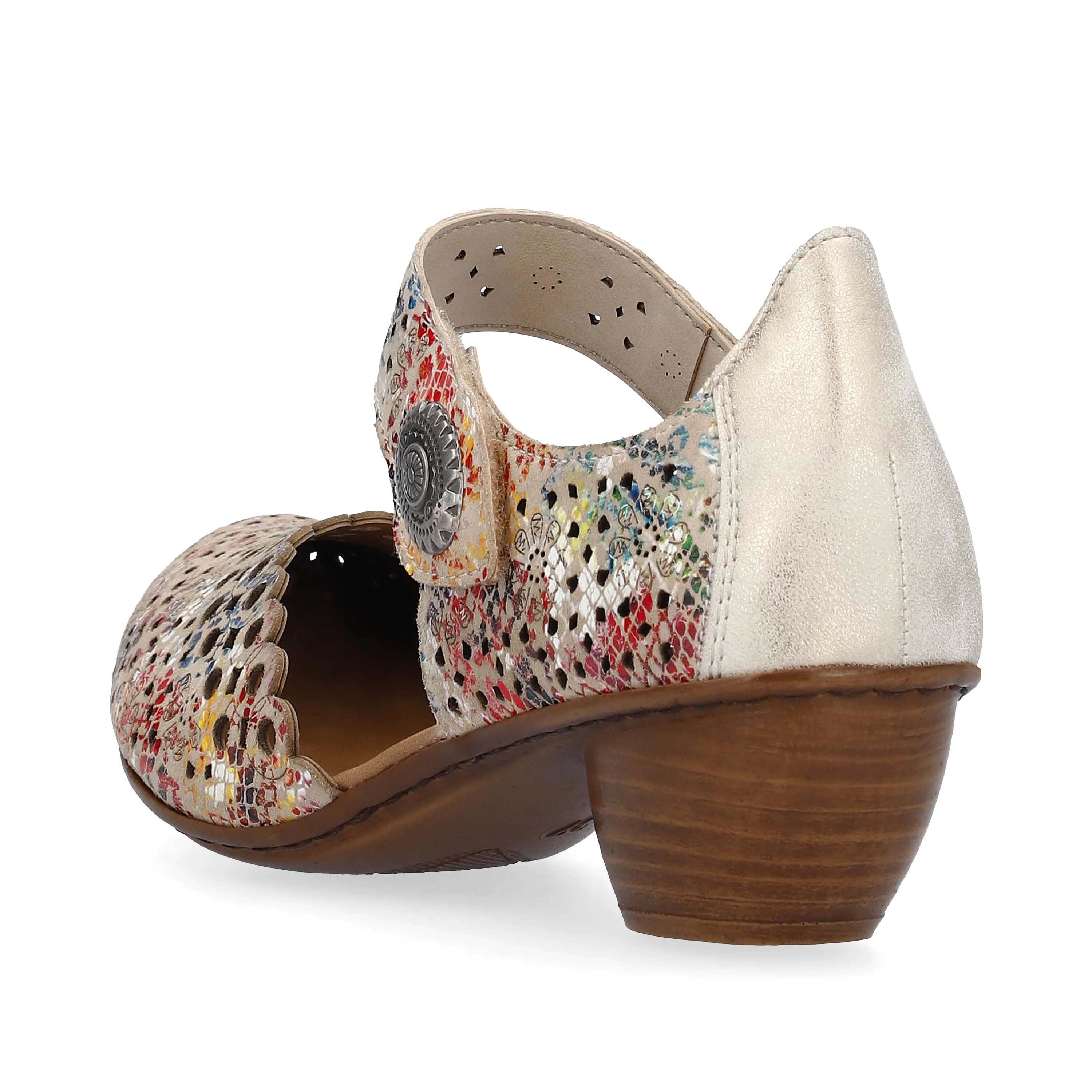 Rieker Women's Mary Jane Shoe - Multi | 43753-91 - Image 4