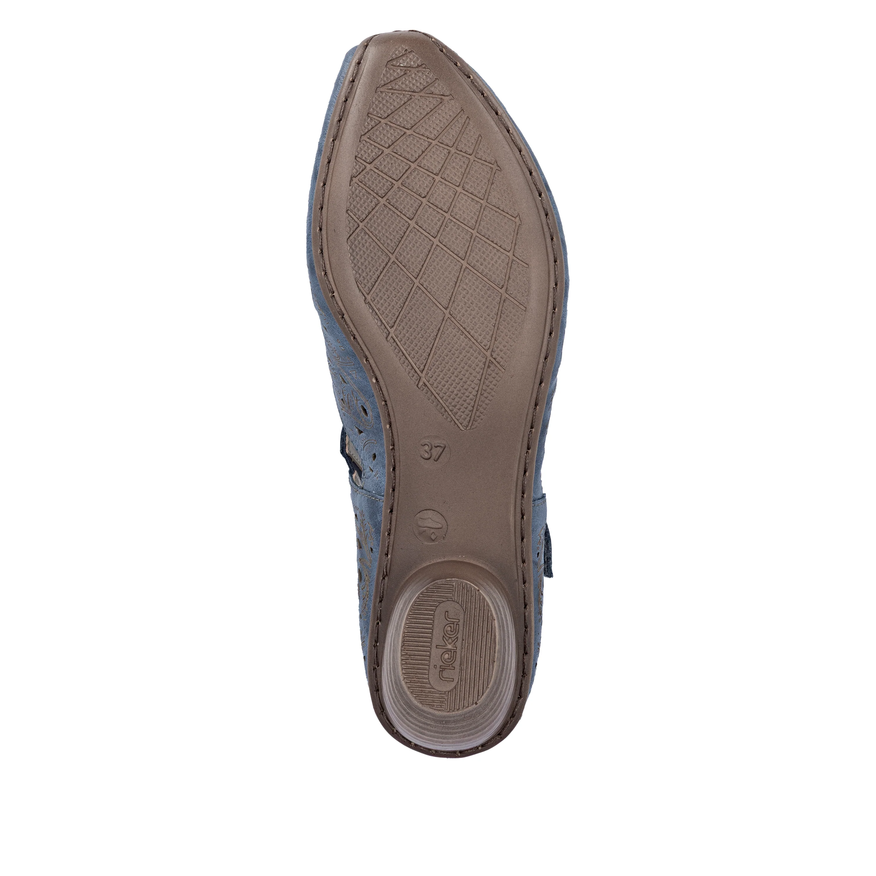 Rieker Women's Mary Jane Shoe - Blue | 43773-12 - Image 14