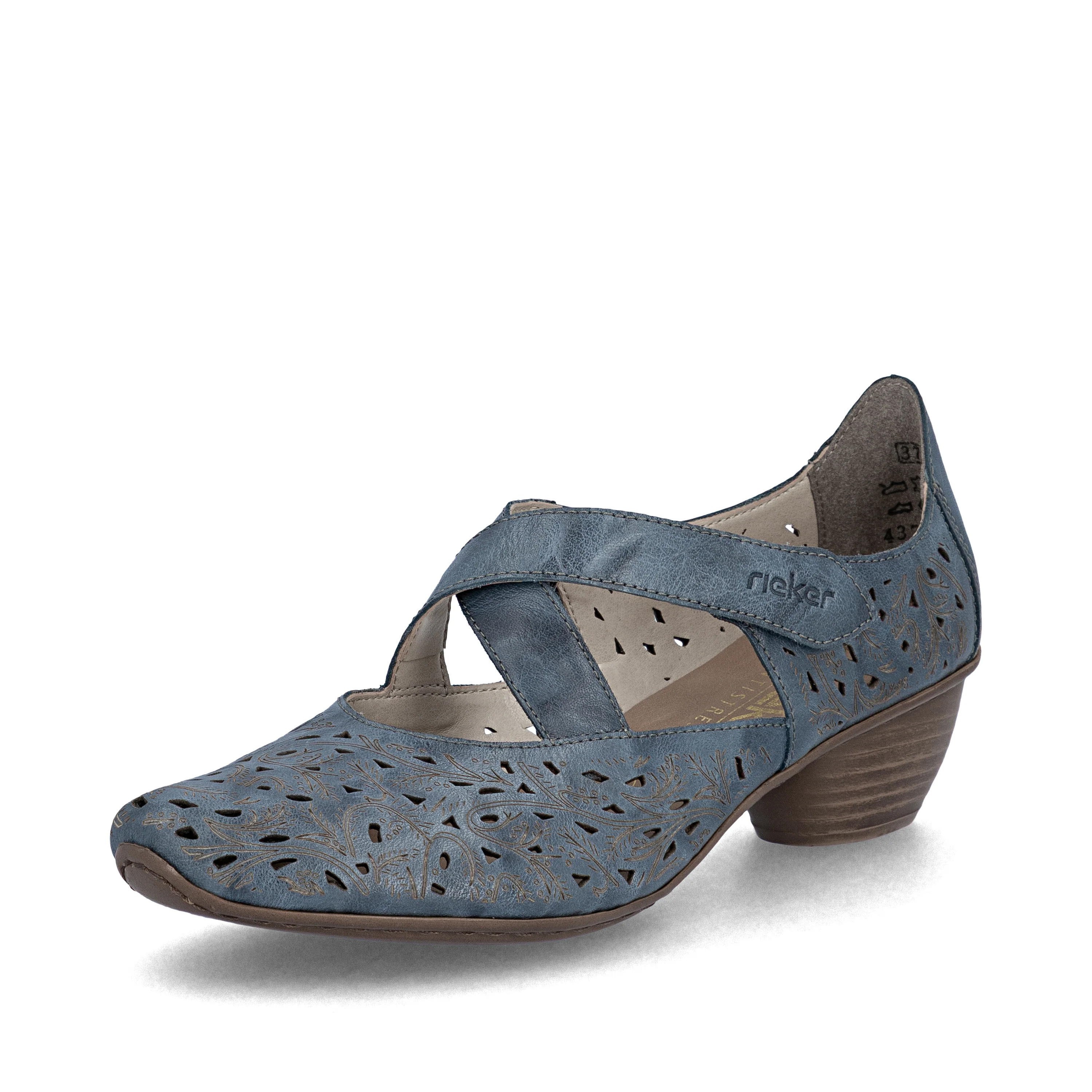 Rieker Women's Mary Jane Shoe - Blue | 43773-12 - Image 2
