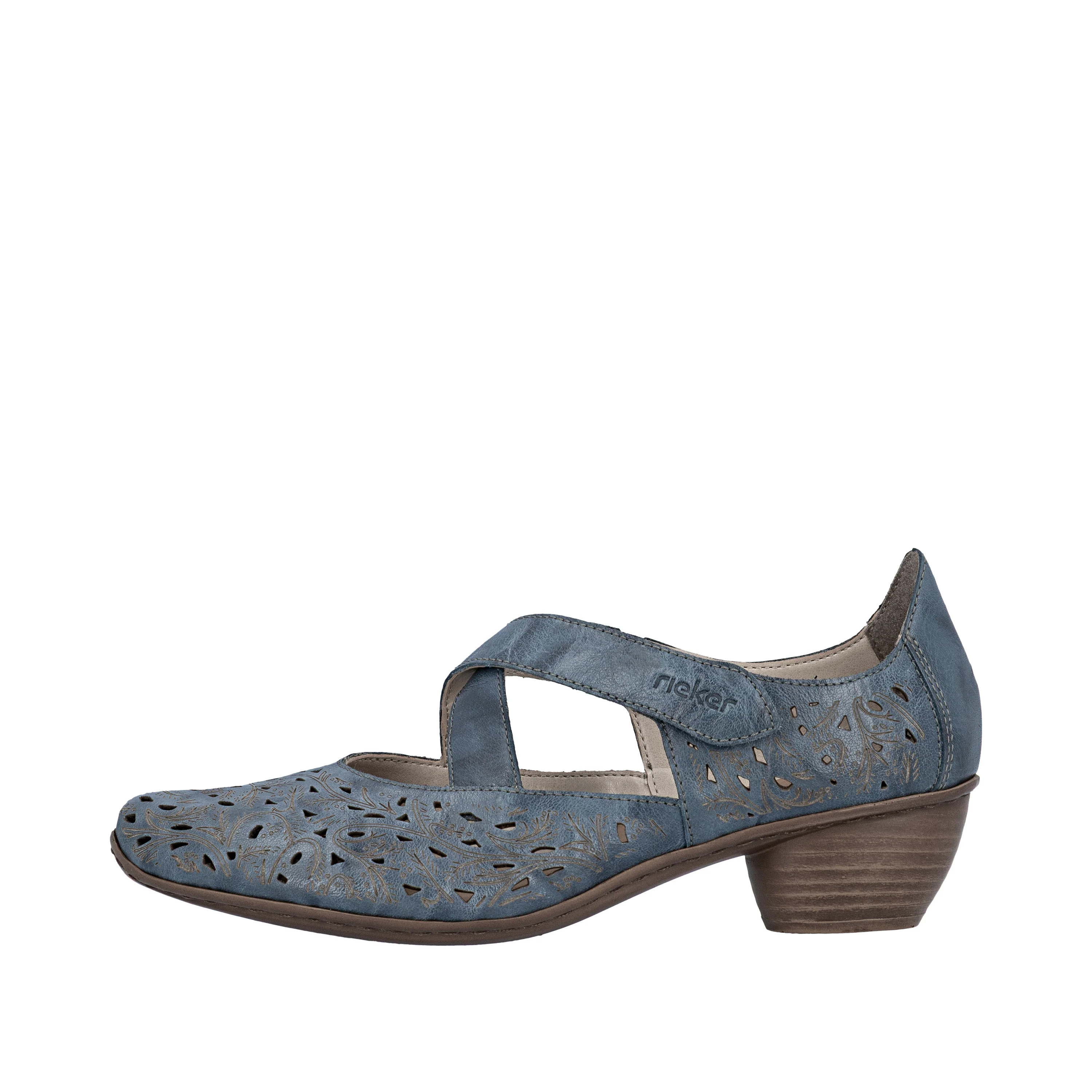 Rieker Women's Mary Jane Shoe - Blue | 43773-12 - Image 9
