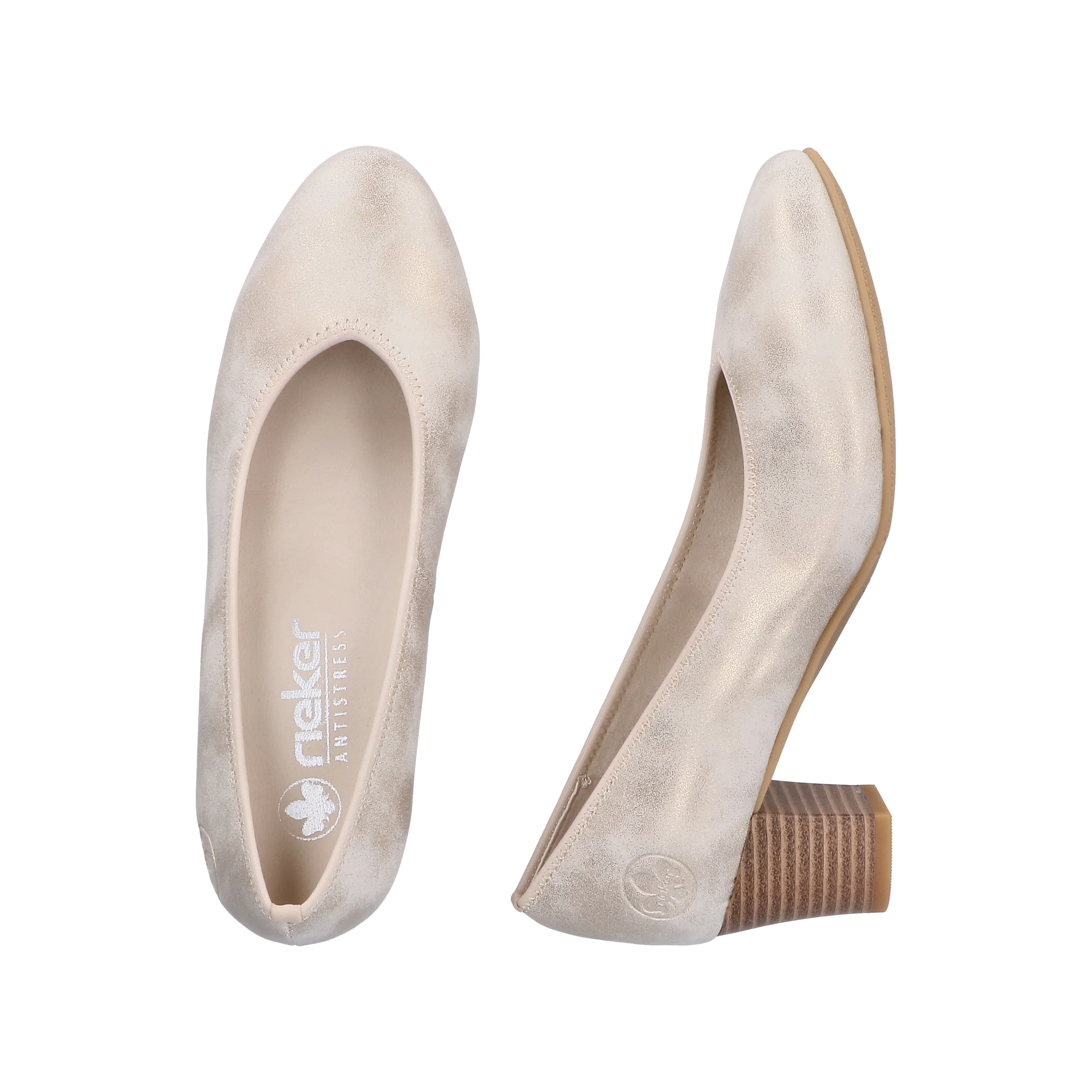 Rieker Women's Court Shoe - Silver/Platinum | 44650-91 - Image 17