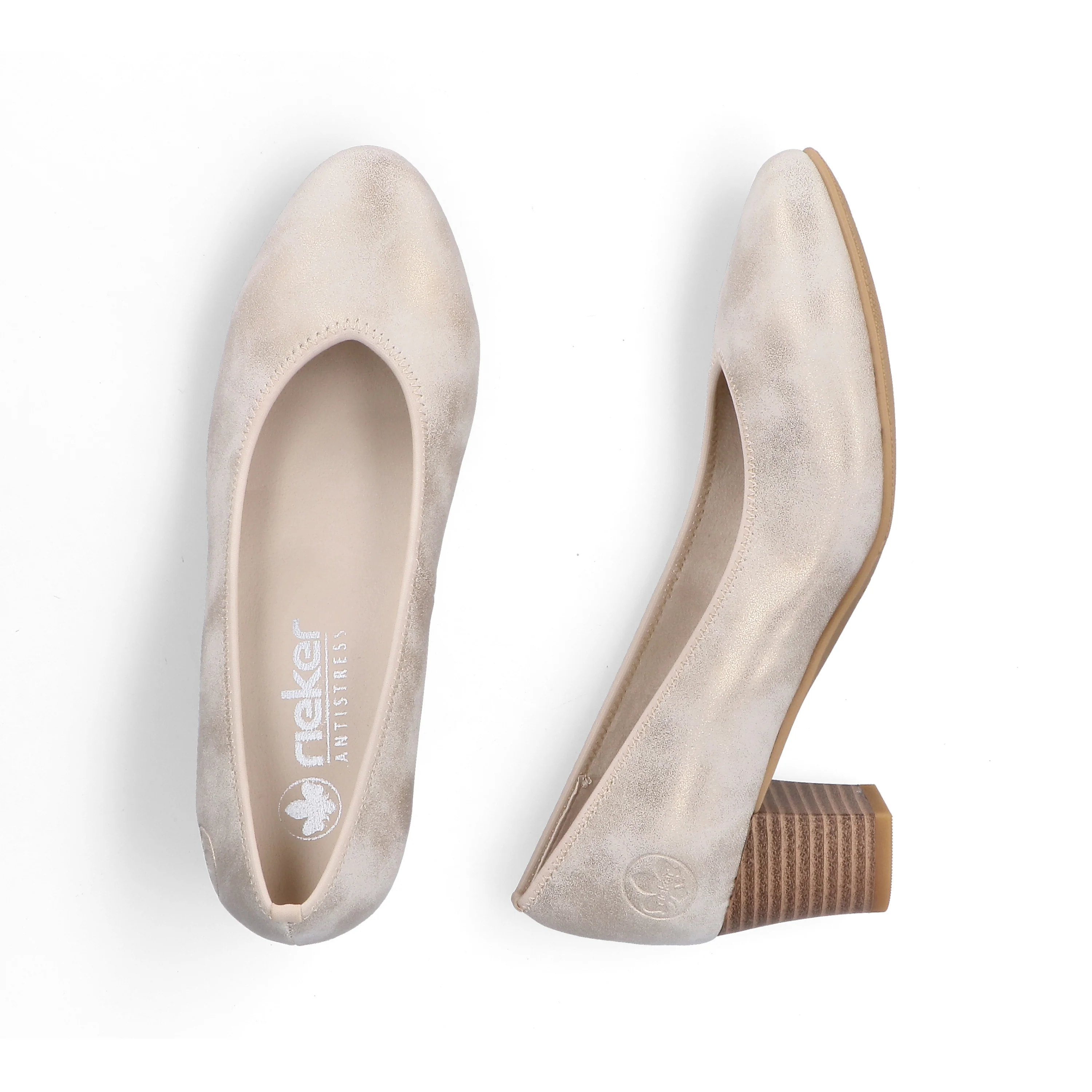 Rieker Women's Court Shoe - Silver/Platinum | 44650-91 - Image 18
