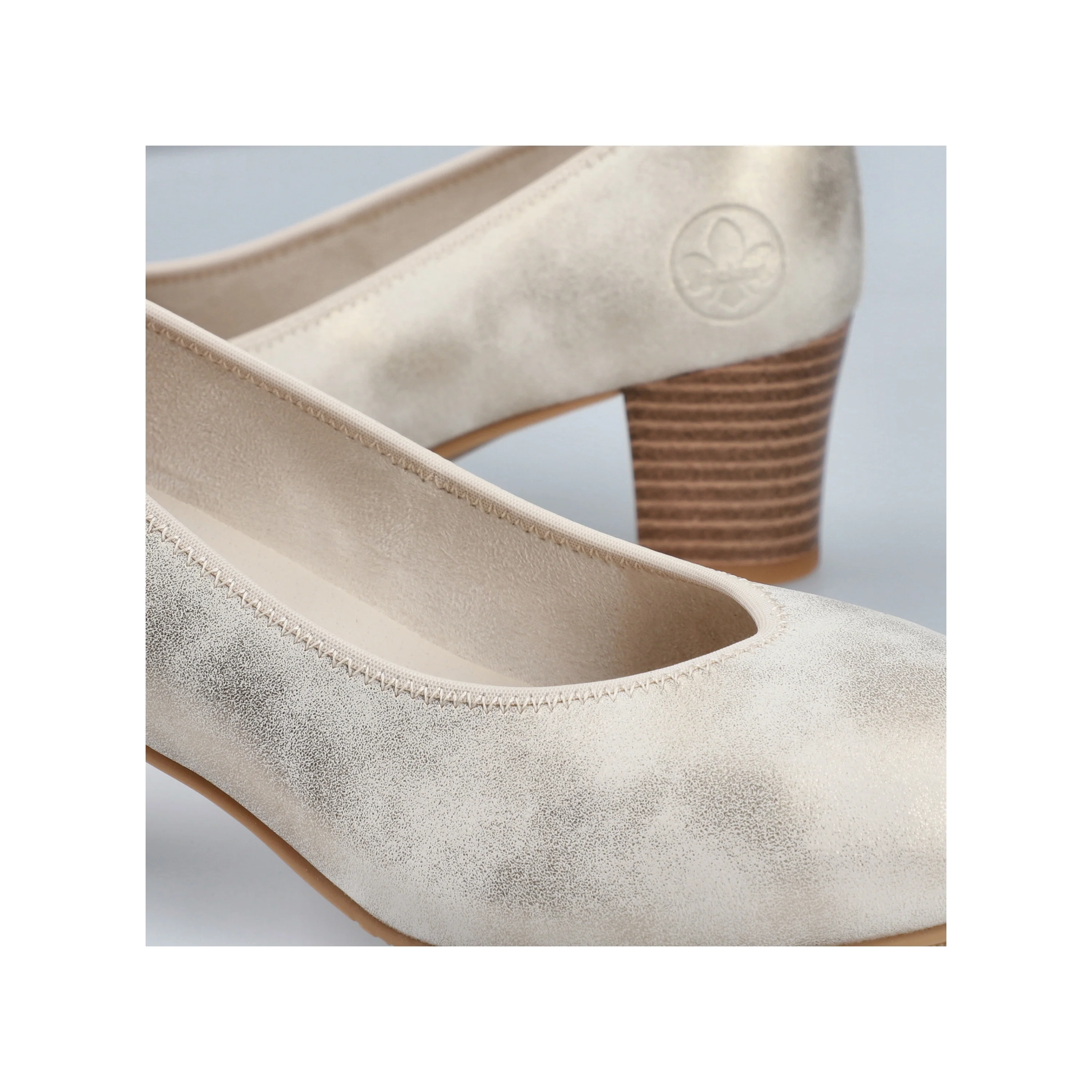 Rieker Women's Court Shoe - Silver/Platinum | 44650-91 - Image 20