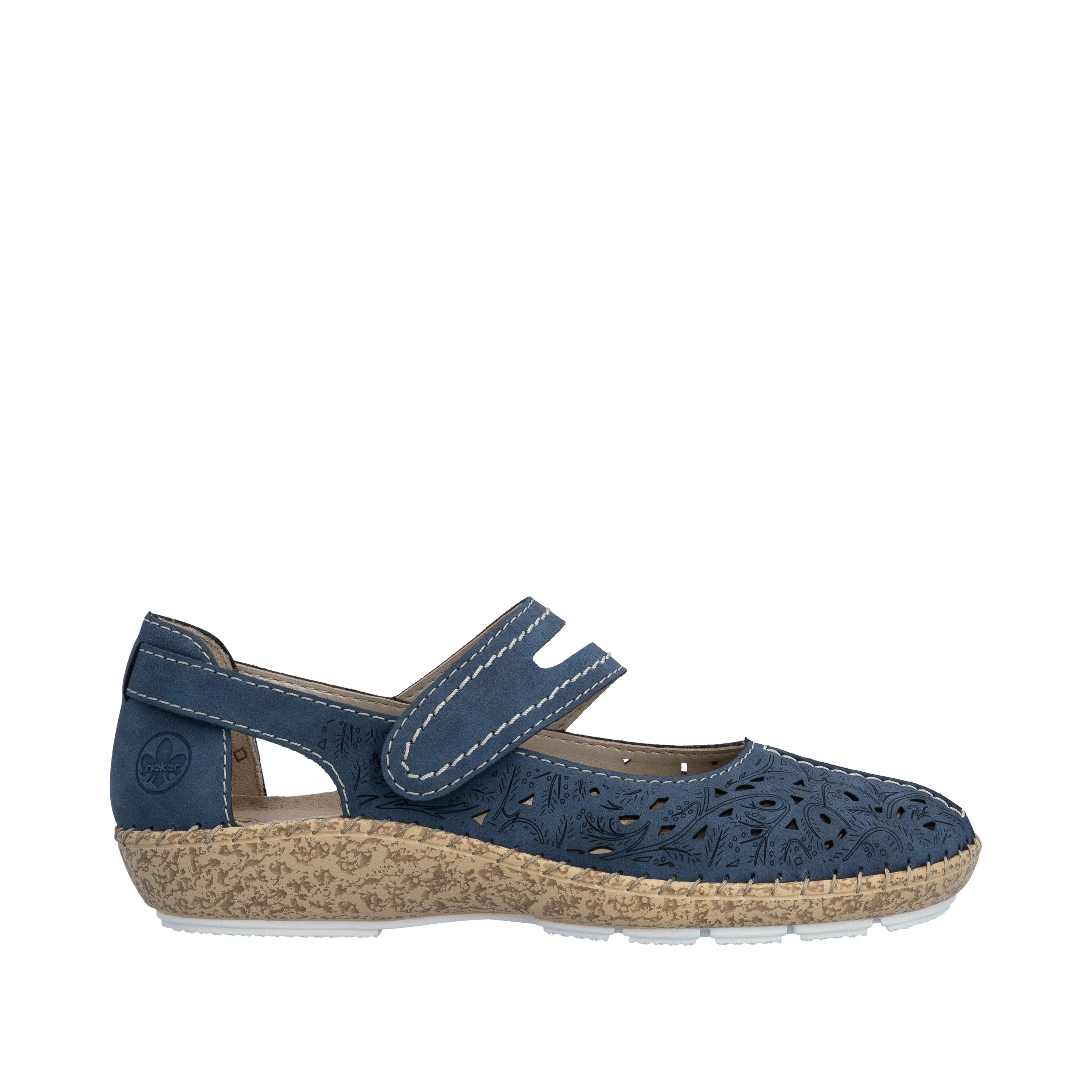 Rieker Women's Mary Jane Shoe - Blue | 44872-14 - Image 21