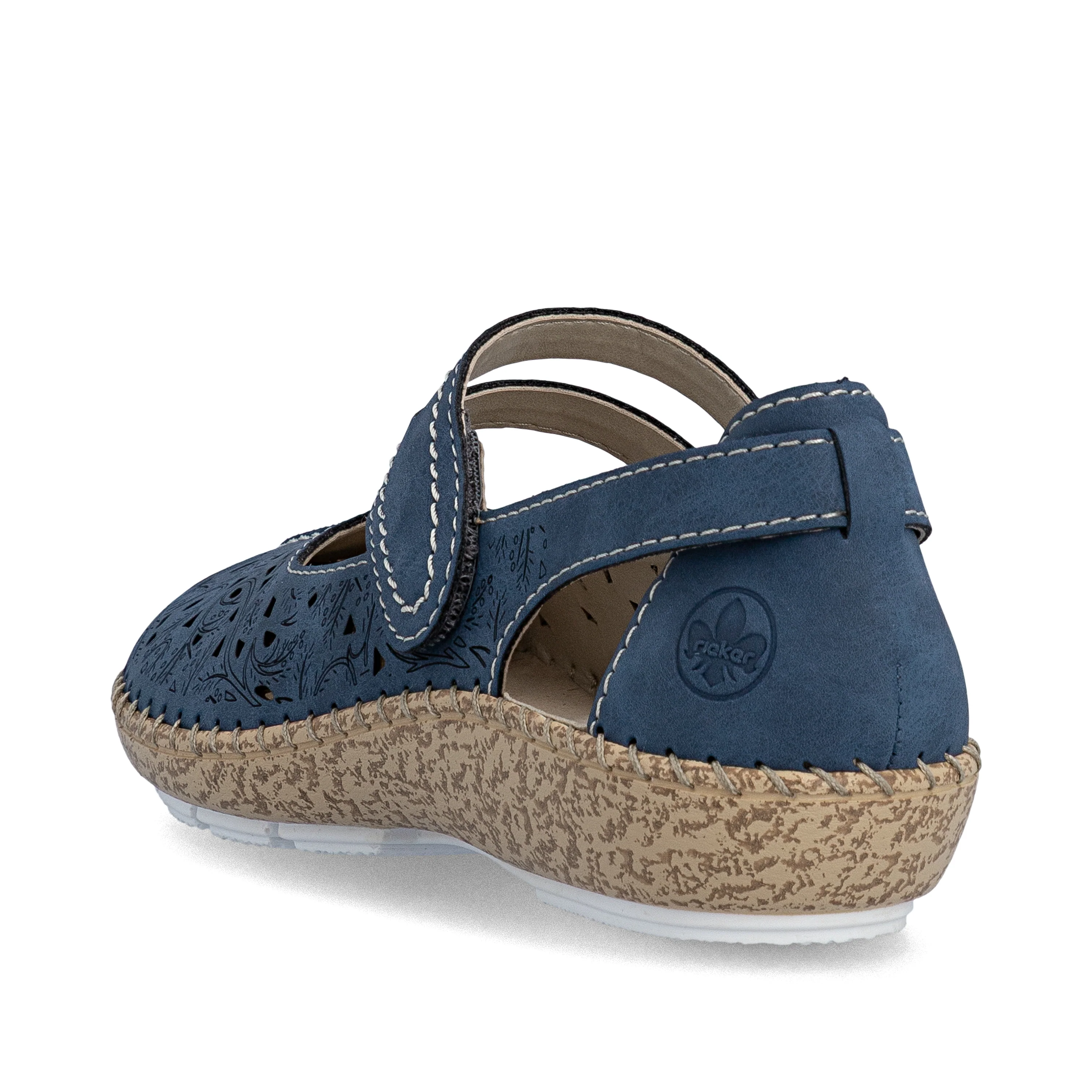 Rieker Women's Mary Jane Shoe - Blue | 44872-14 - Image 6