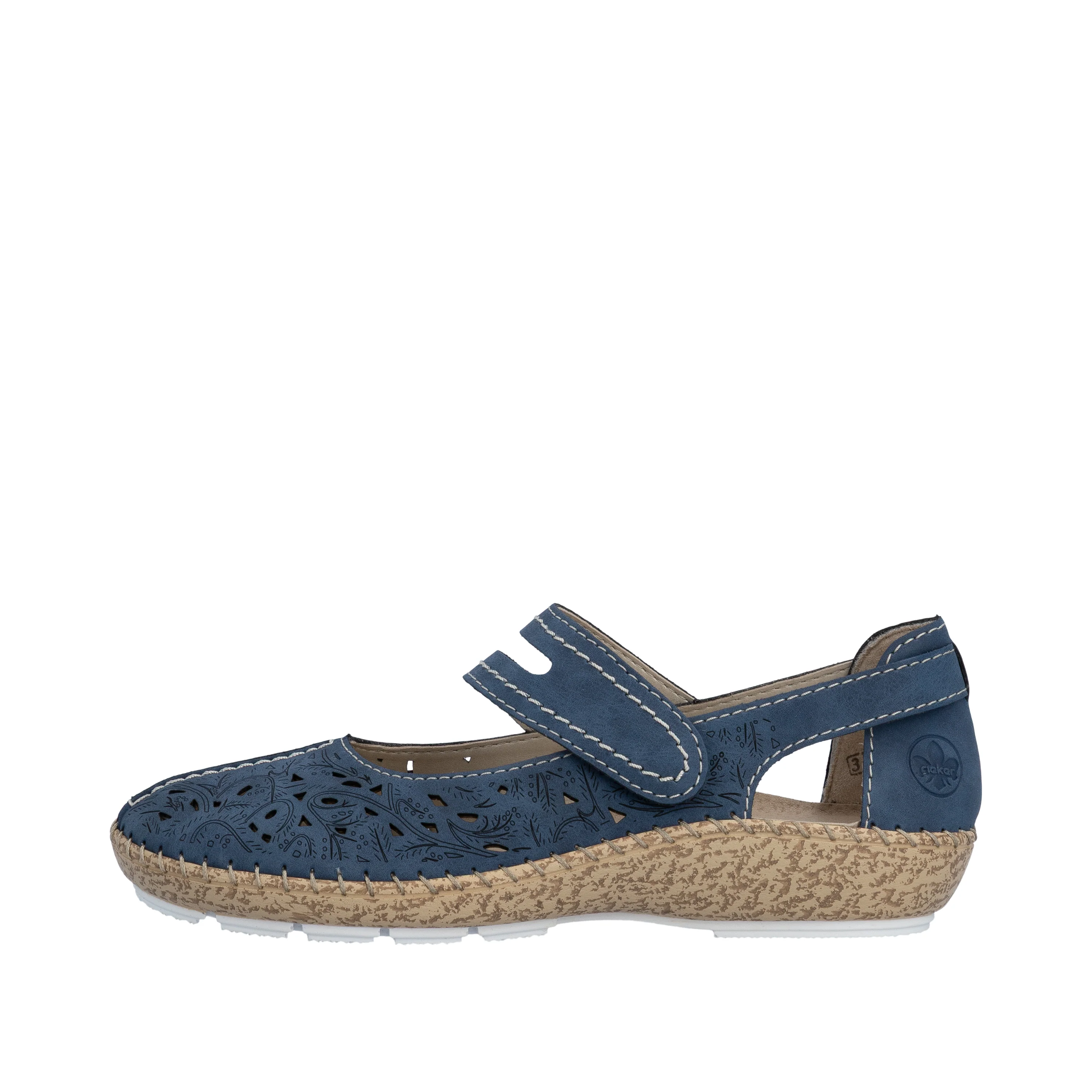 Rieker Women's Mary Jane Shoe - Blue | 44872-14 - Image 9