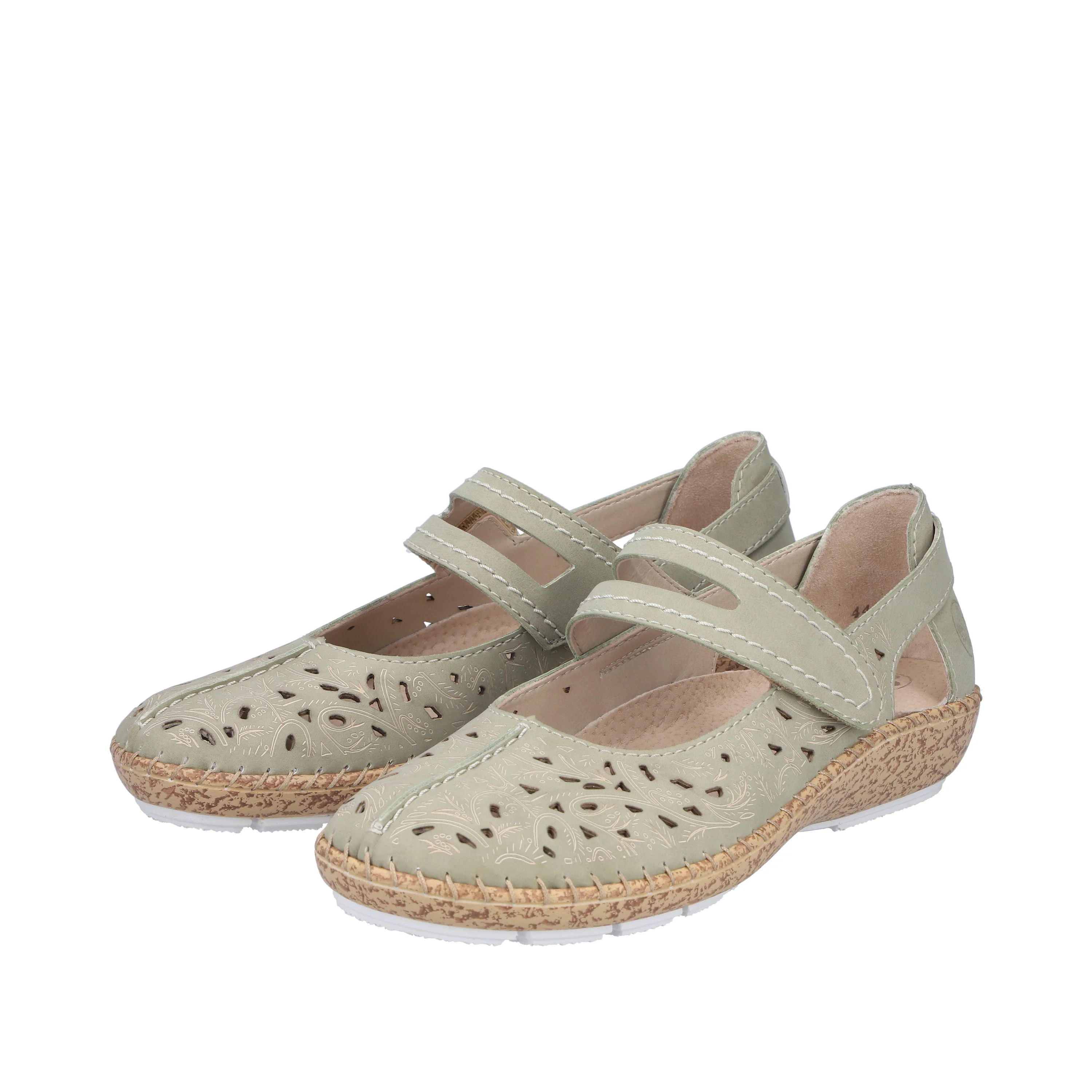 Rieker Women's Mary Jane Shoe - Green | 44872-52 - Image 15