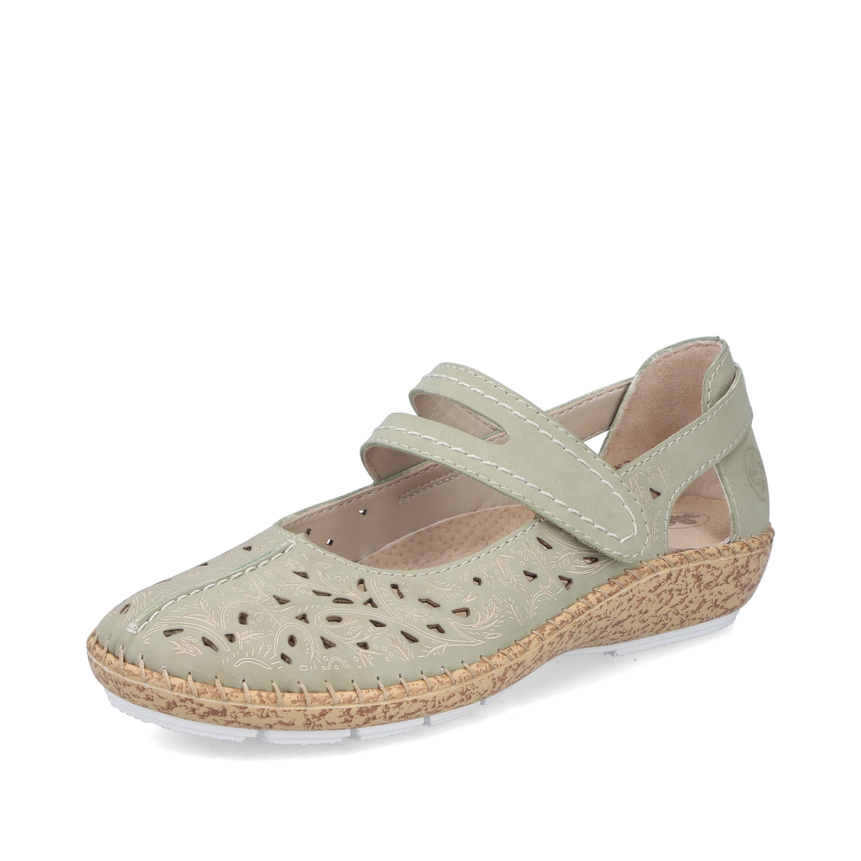 Rieker Women's Mary Jane Shoe - Green | 44872-52 - Image 2
