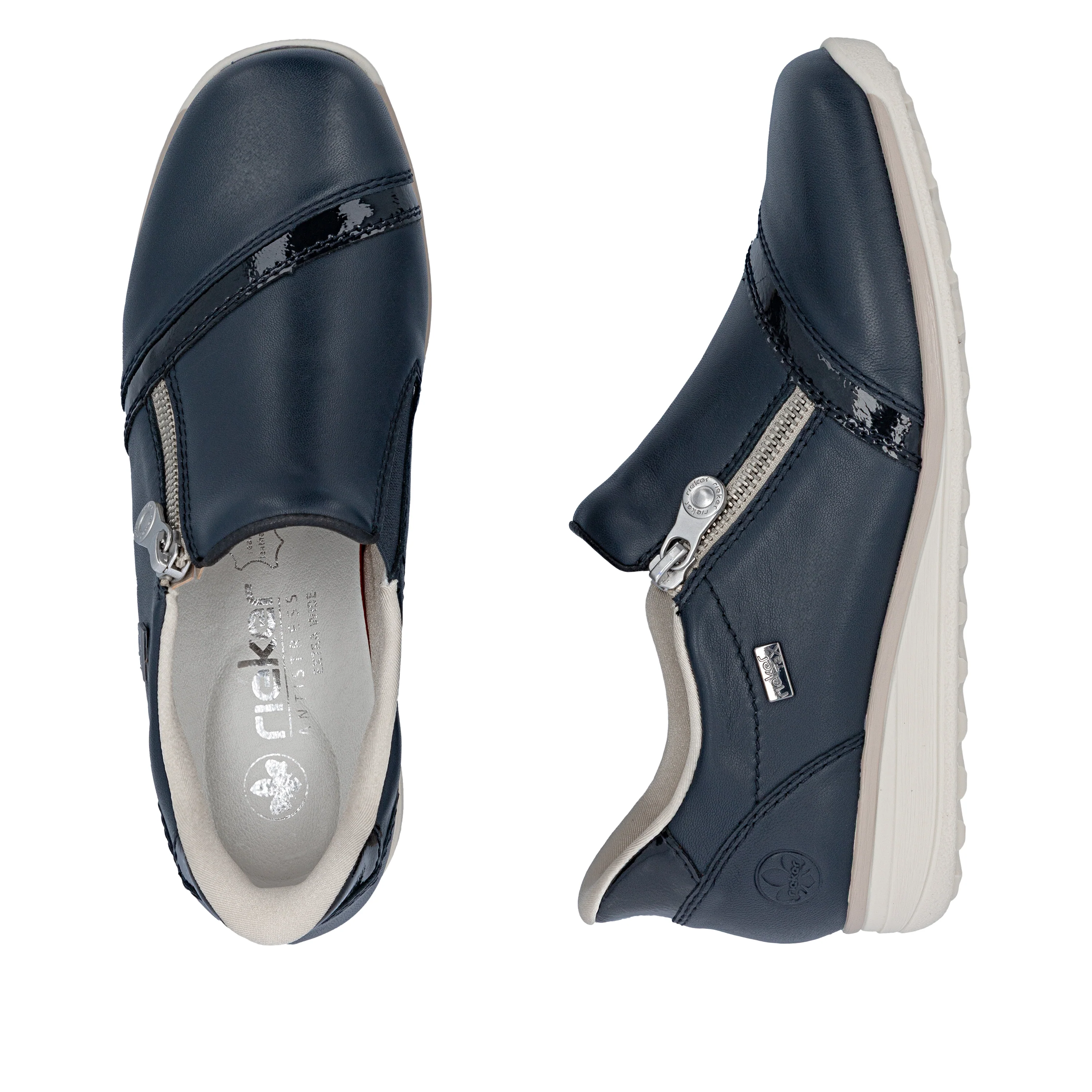 Rieker Women's Casual Slip-on Shoe - Blue | 47264-14 - Image 17