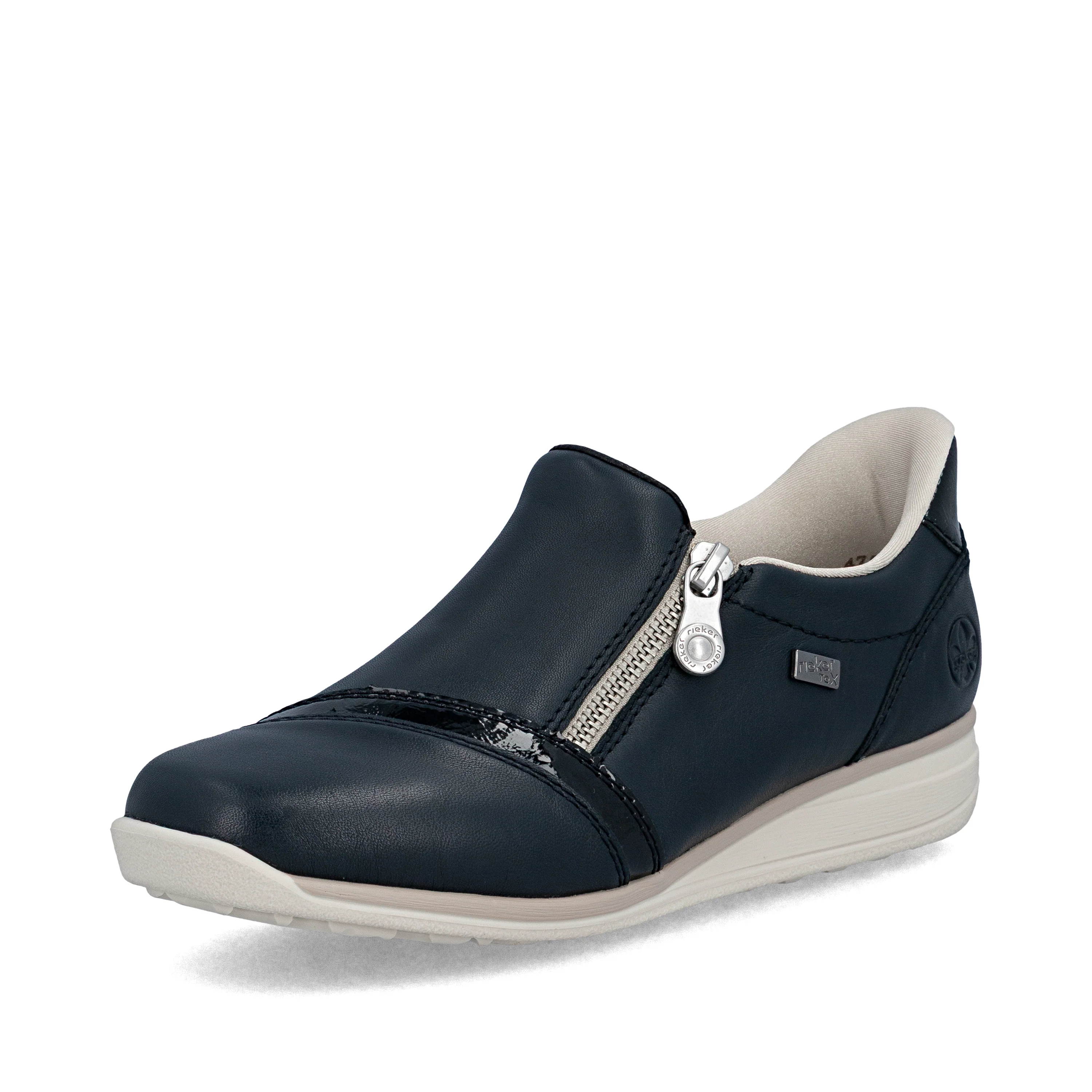 Rieker Women's Casual Slip-on Shoe - Blue | 47264-14 - Image 2