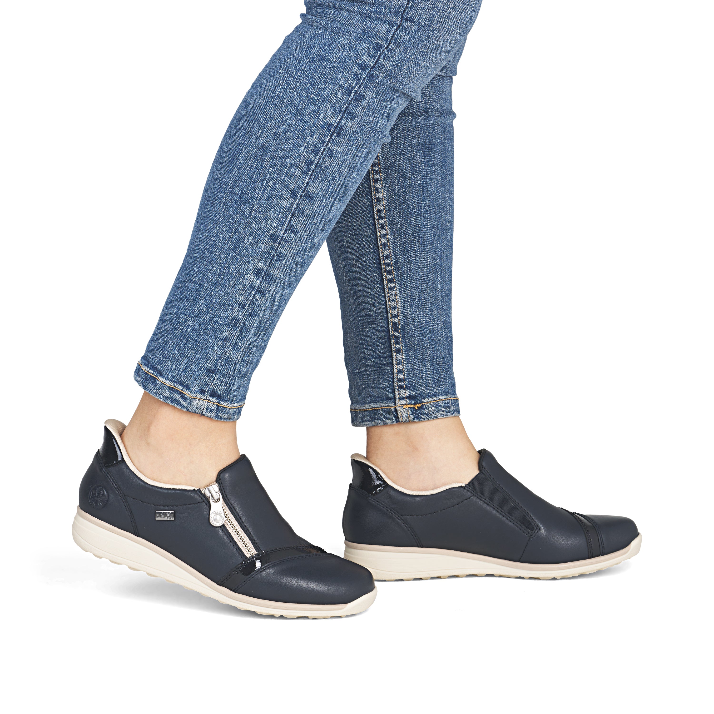 Rieker Women's Casual Slip-on Shoe - Blue | 47264-14 - Image 20