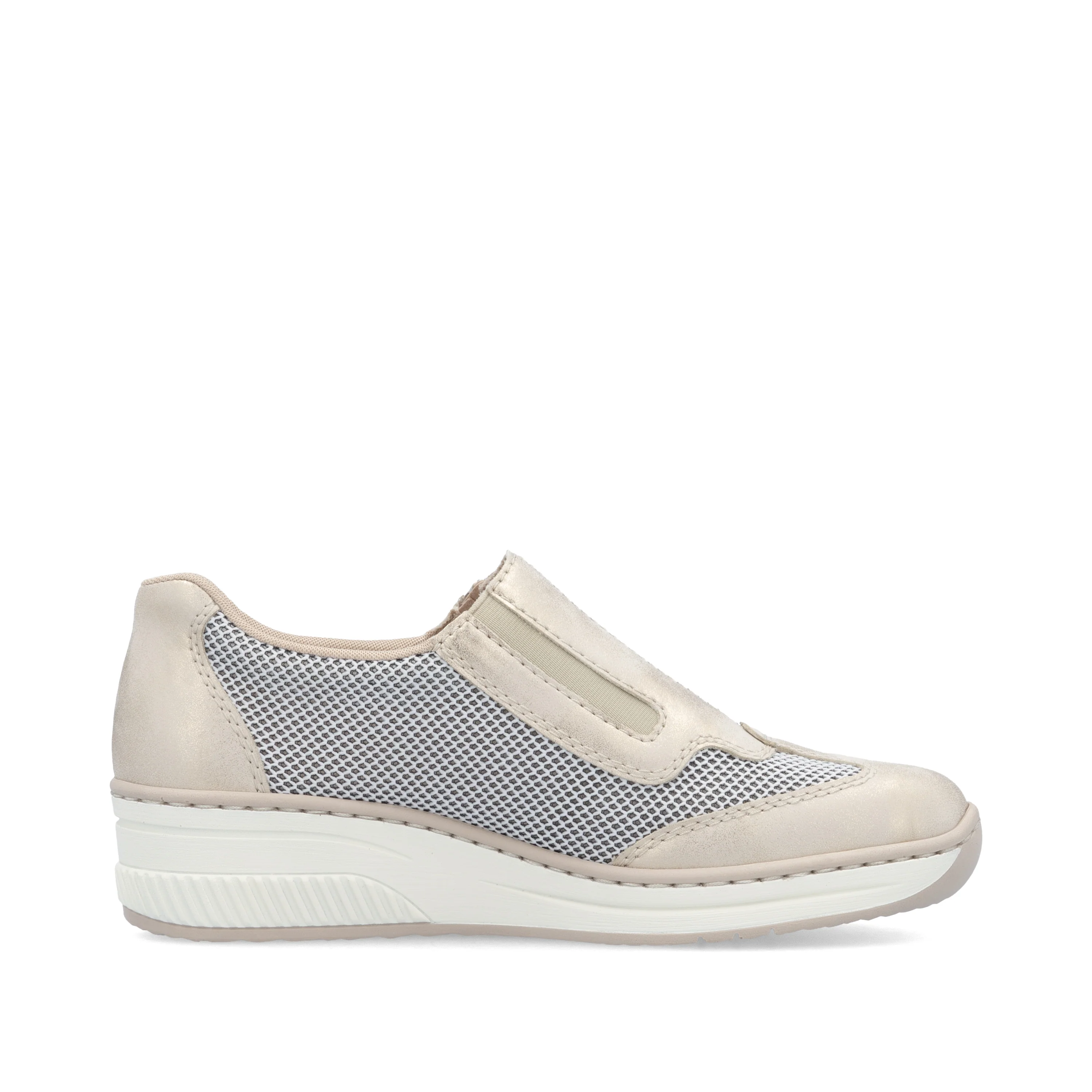 Rieker Women's Casual Slip-on Shoe - Beige | 48760-60 - Image 2