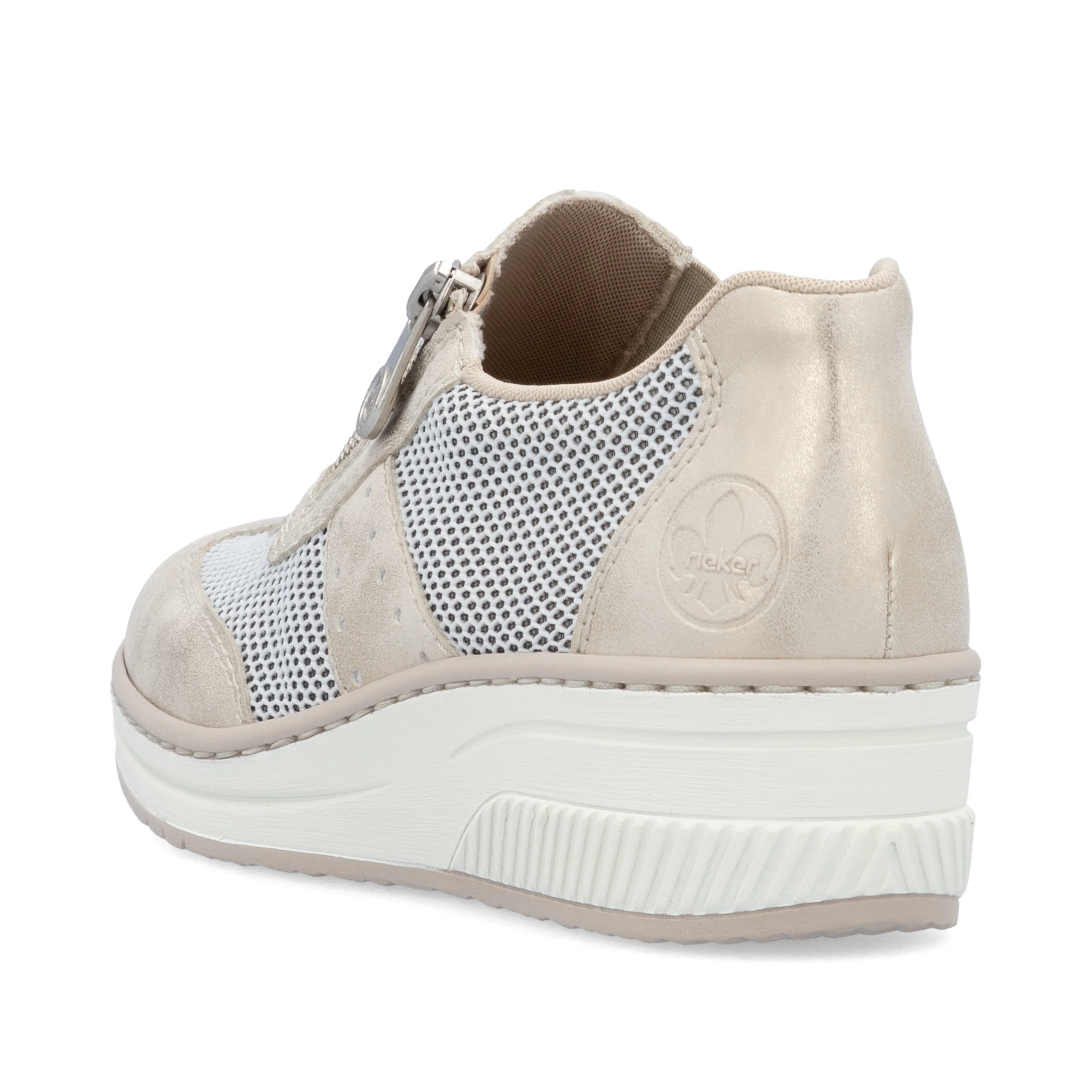 Rieker Women's Casual Slip-on Shoe - Beige | 48760-60 - Image 3