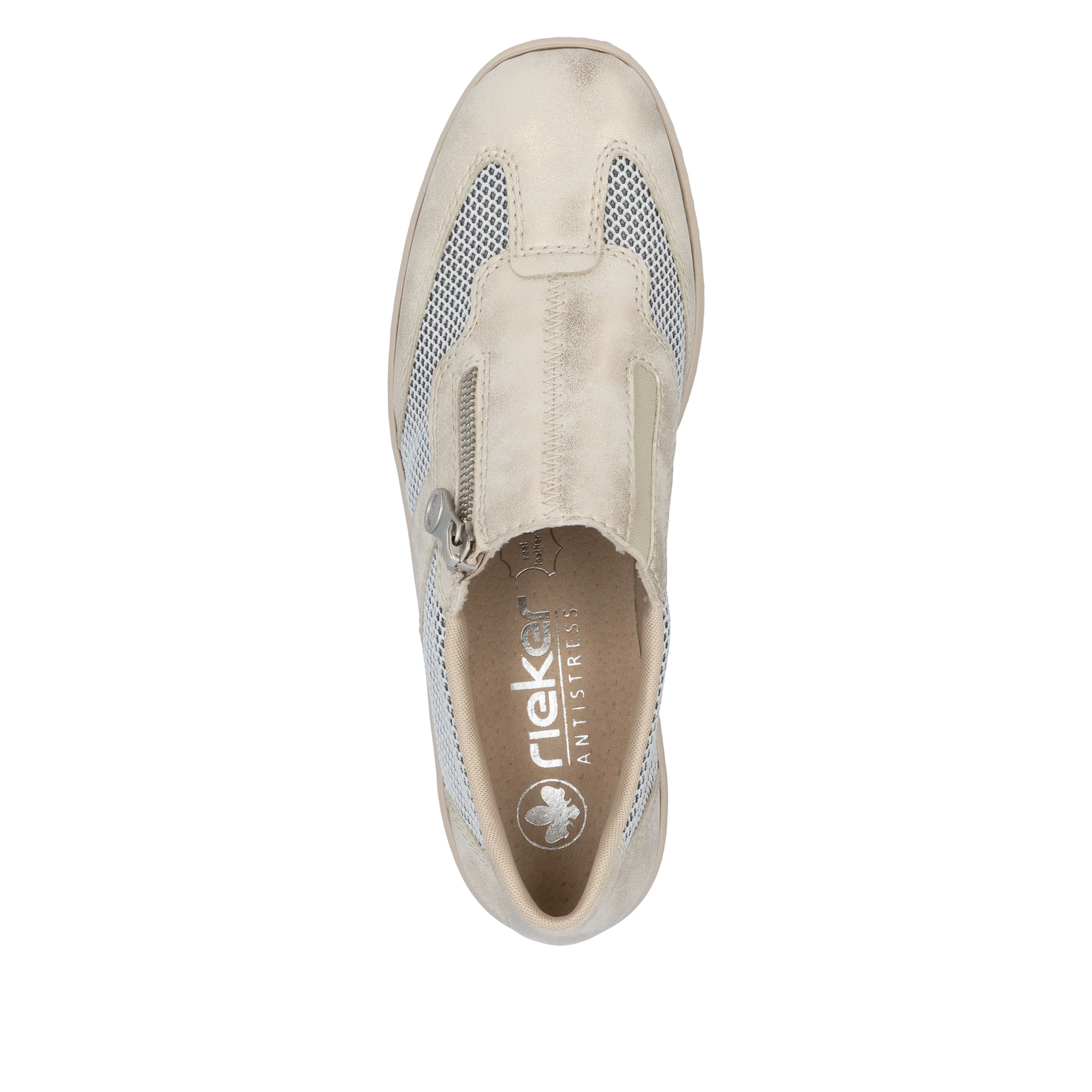 Rieker Women's Casual Slip-on Shoe - Beige | 48760-60 - Image 4