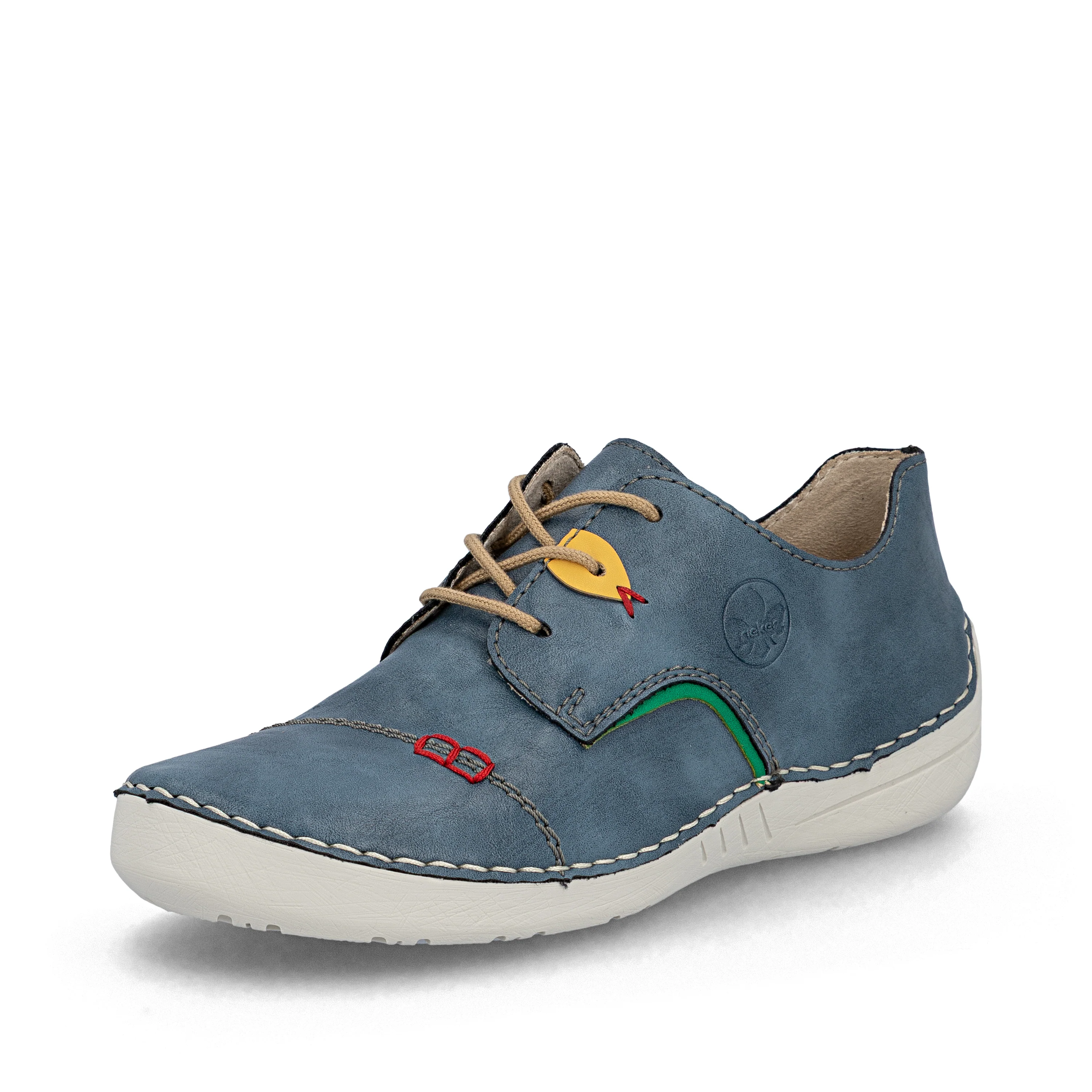 Rieker Women's Casual Lace-up Shoe - Blue | 52528-14