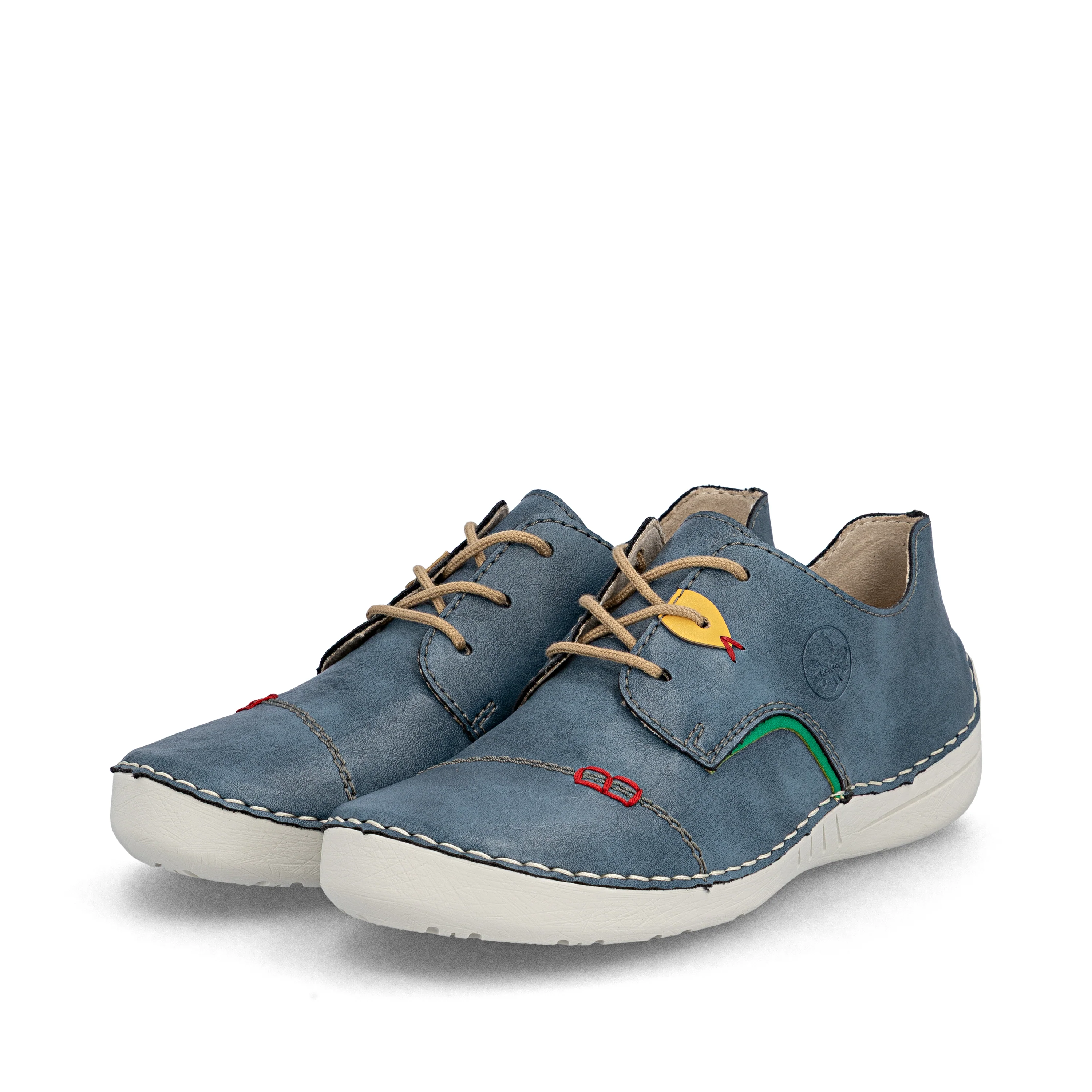 Rieker Women's Casual Lace-up Shoe - Blue | 52528-14 - Image 18