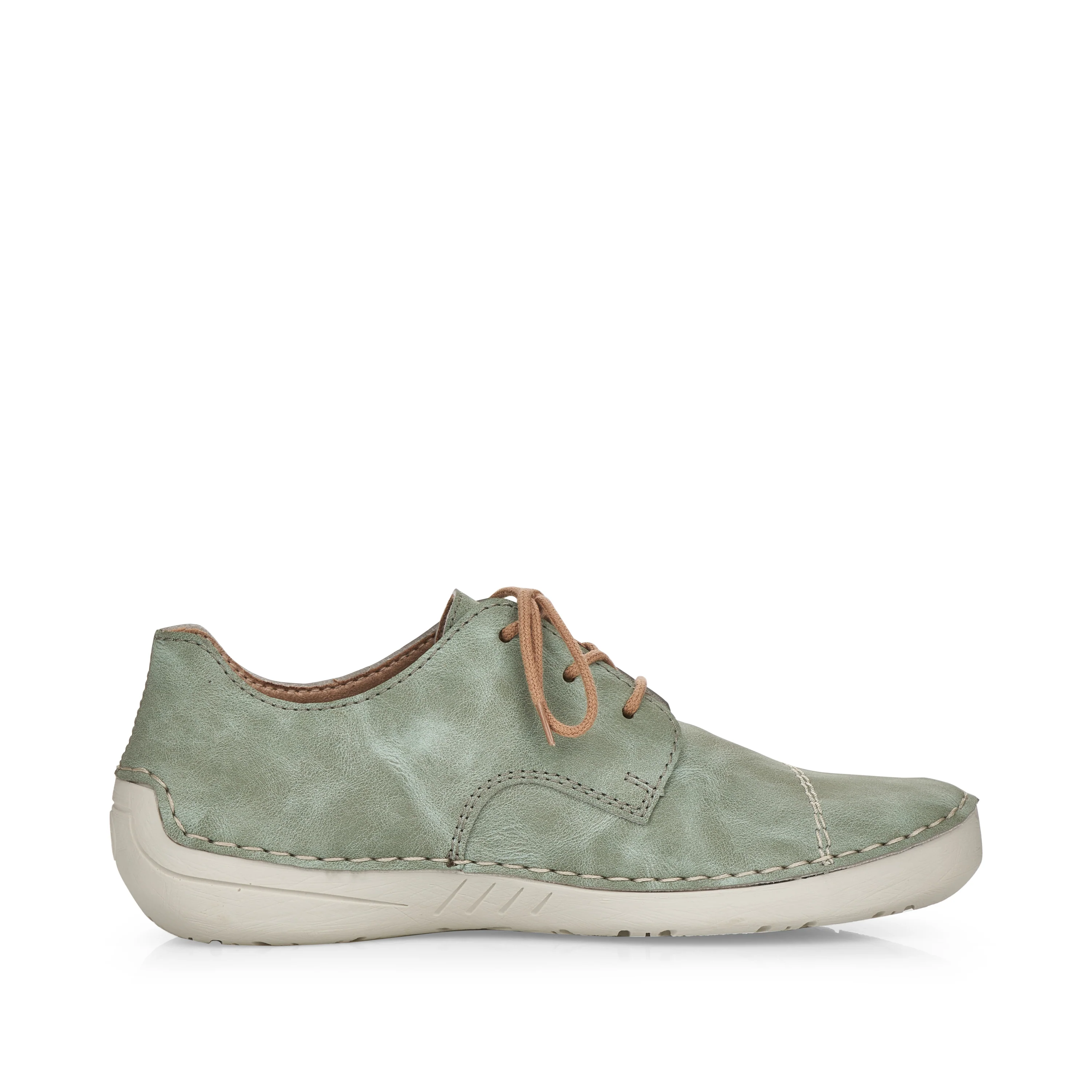 Rieker Women's Casual Lace-up Shoe - Green | 52528-52 - Image 2