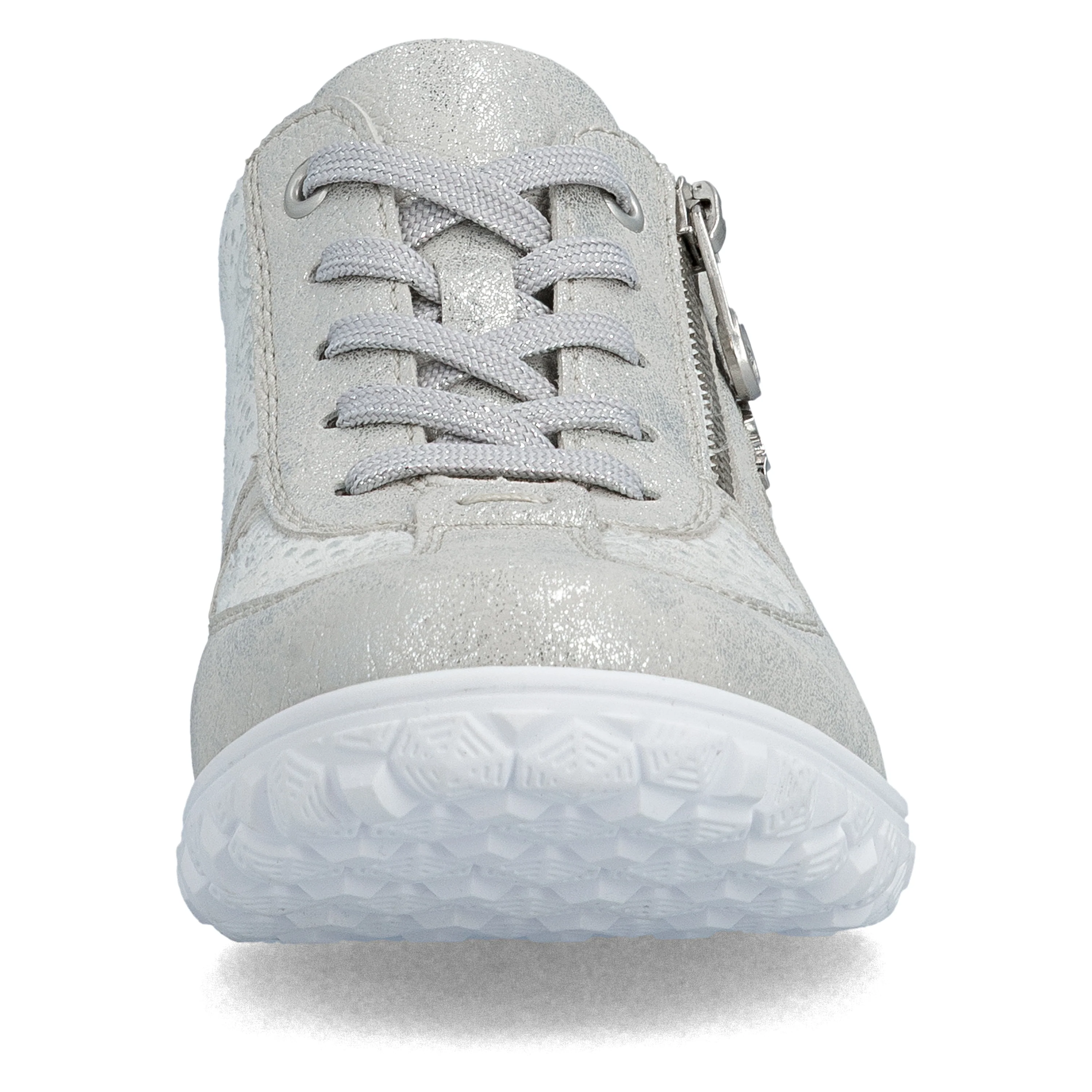 Rieker Women's Casual Lace-up Shoe - Silver/Platinum | 59501-90 - Image 12