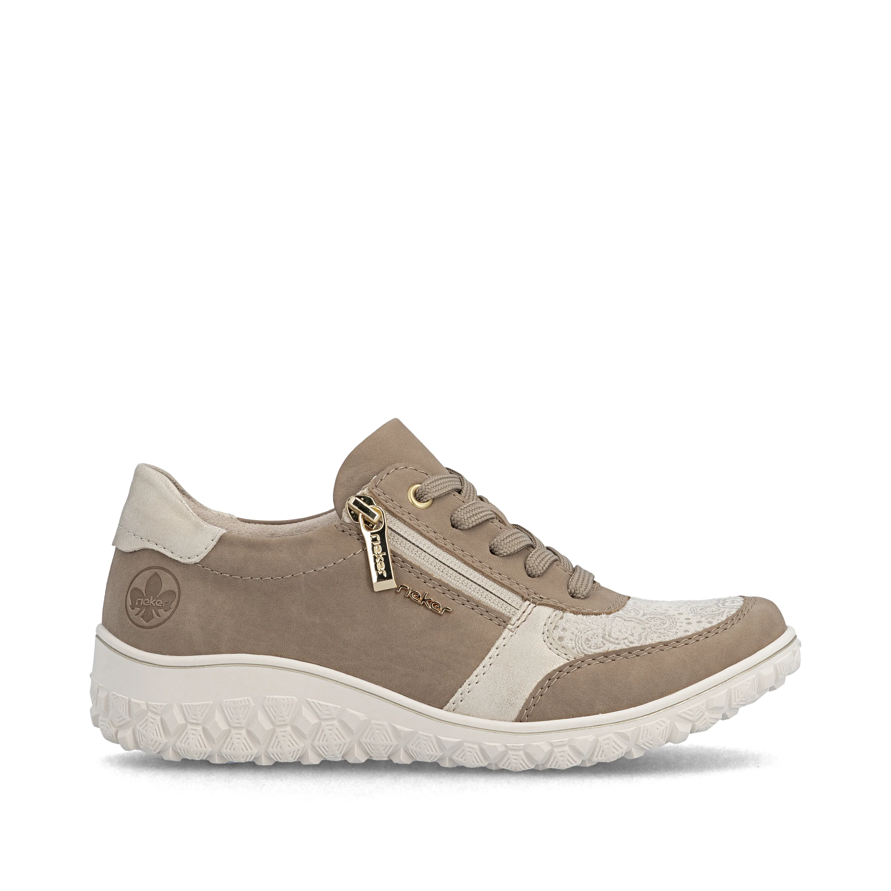 Rieker Women's Casual Lace-up Shoe - Beige | 59502-62 - Image 22