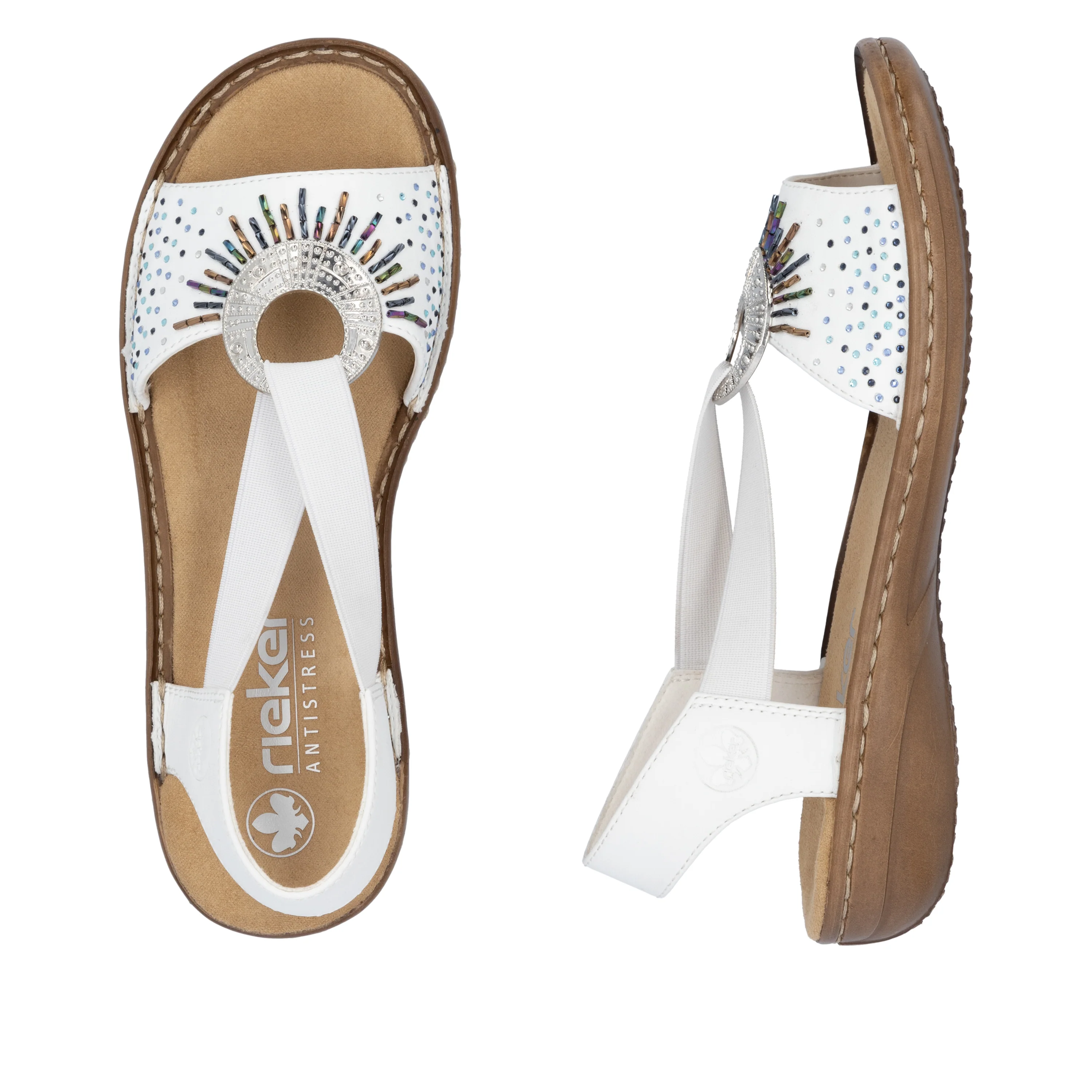 Rieker Women's Sandal - White | 60880-80 - Image 19