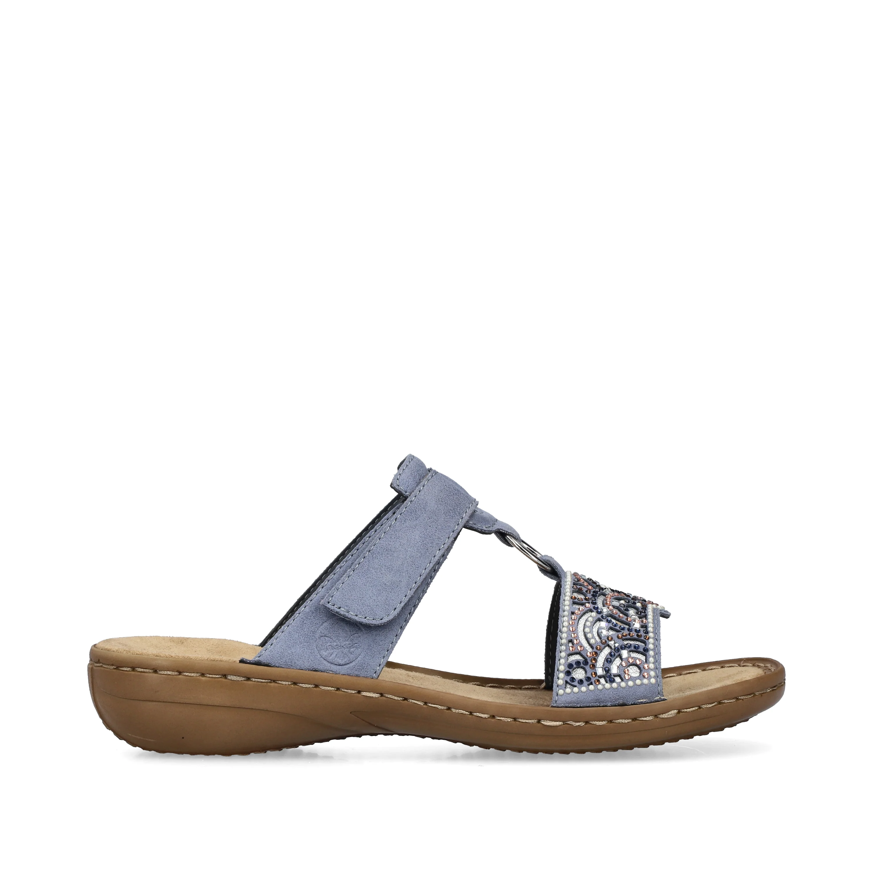 Rieker Women's Mule Sandal - Blue | 608K2-12 - Image 14