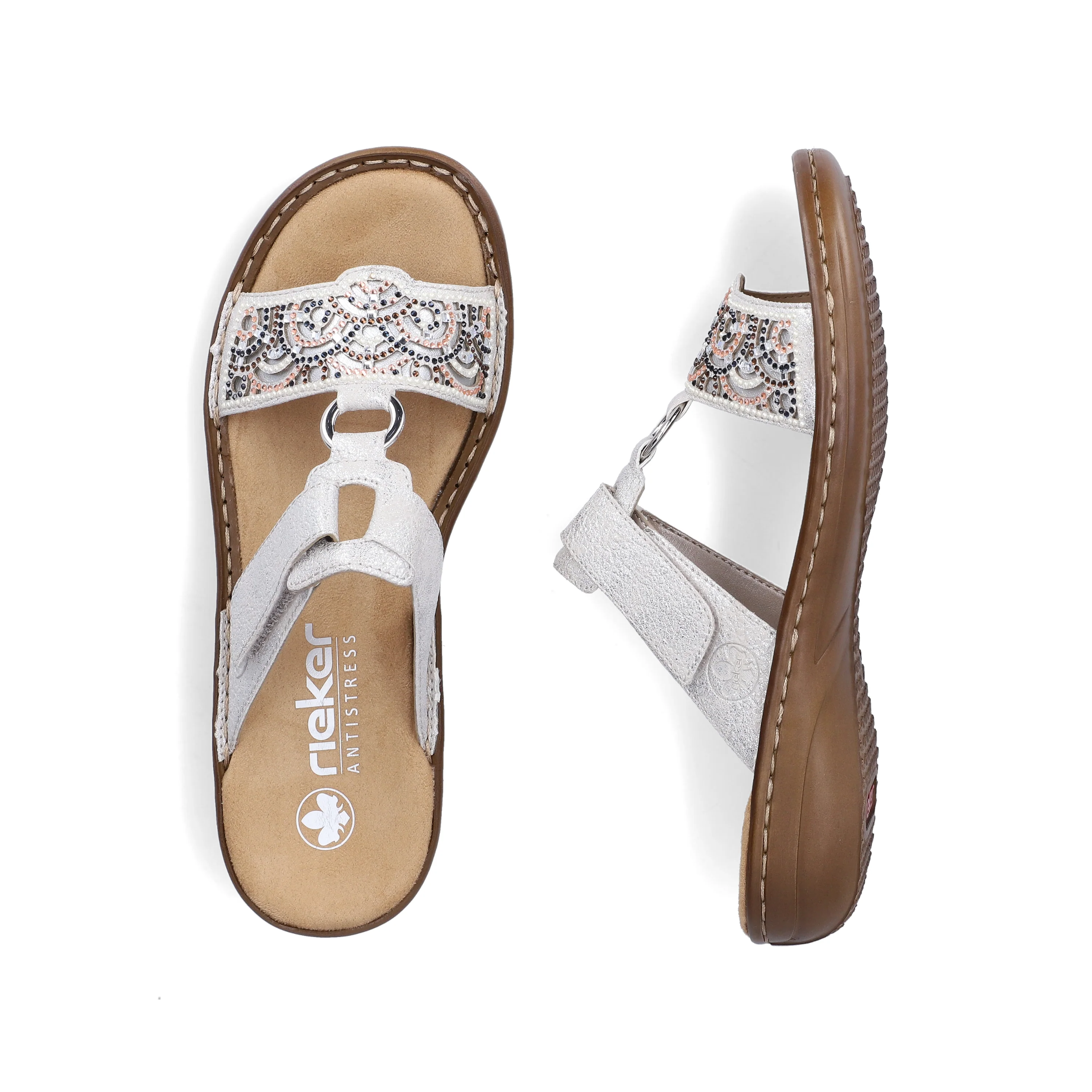 Rieker Women's Mule Sandal - Grey | 608K2-40 - Image 18