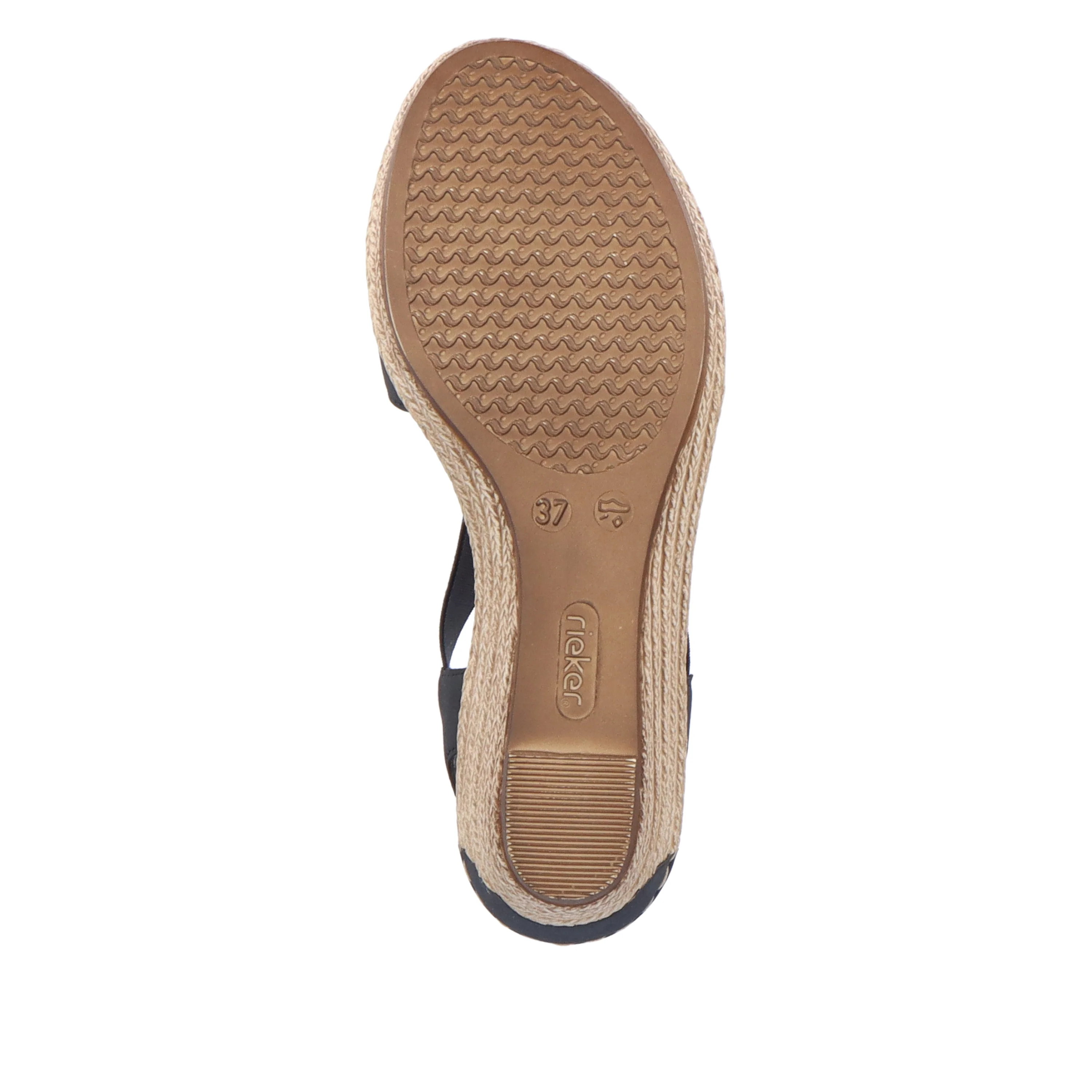 Rieker Women's Wedge Sandal - Blue | 624H6-14 - Image 7