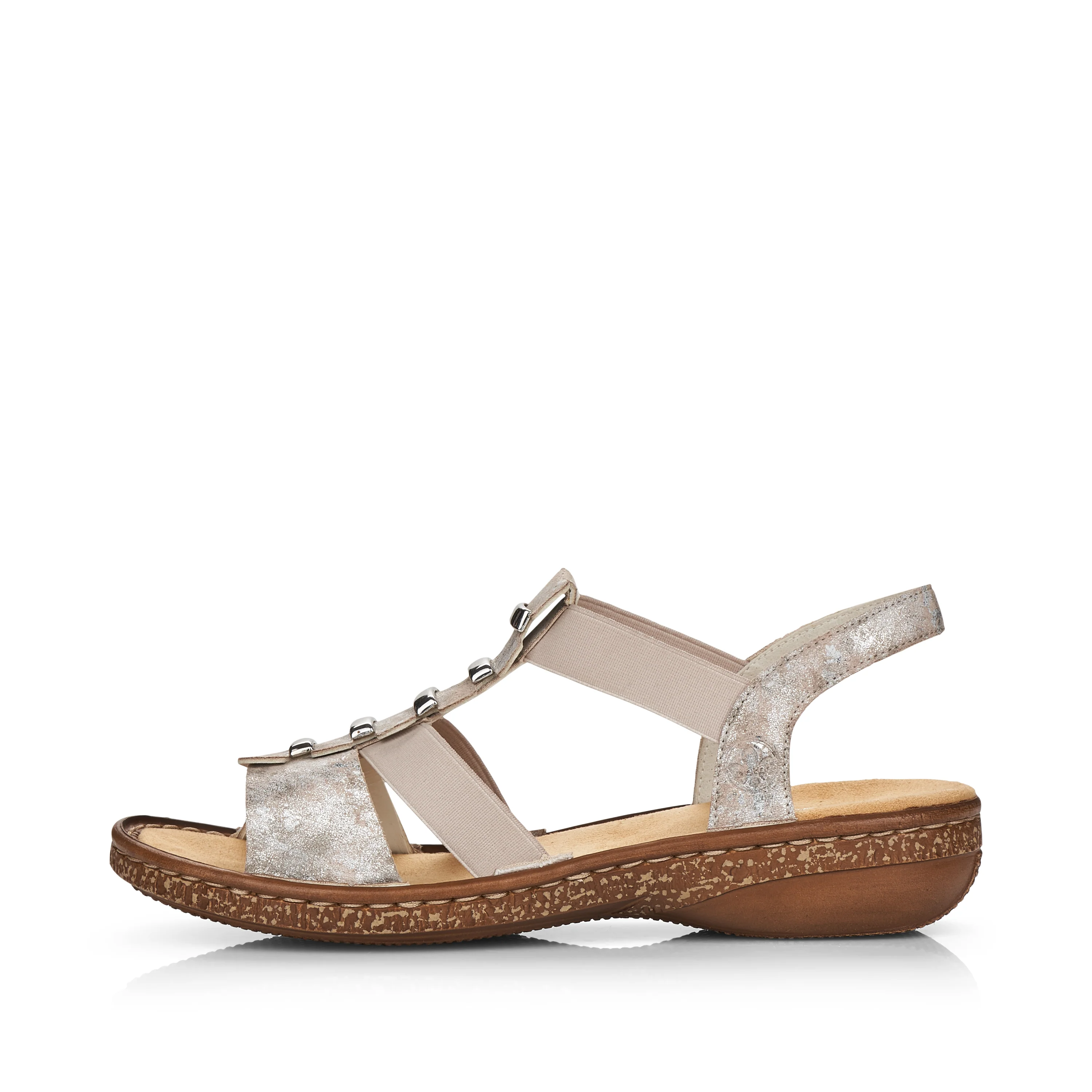 Rieker Women's Sandal - Metallic | 62850-90 - Image 5