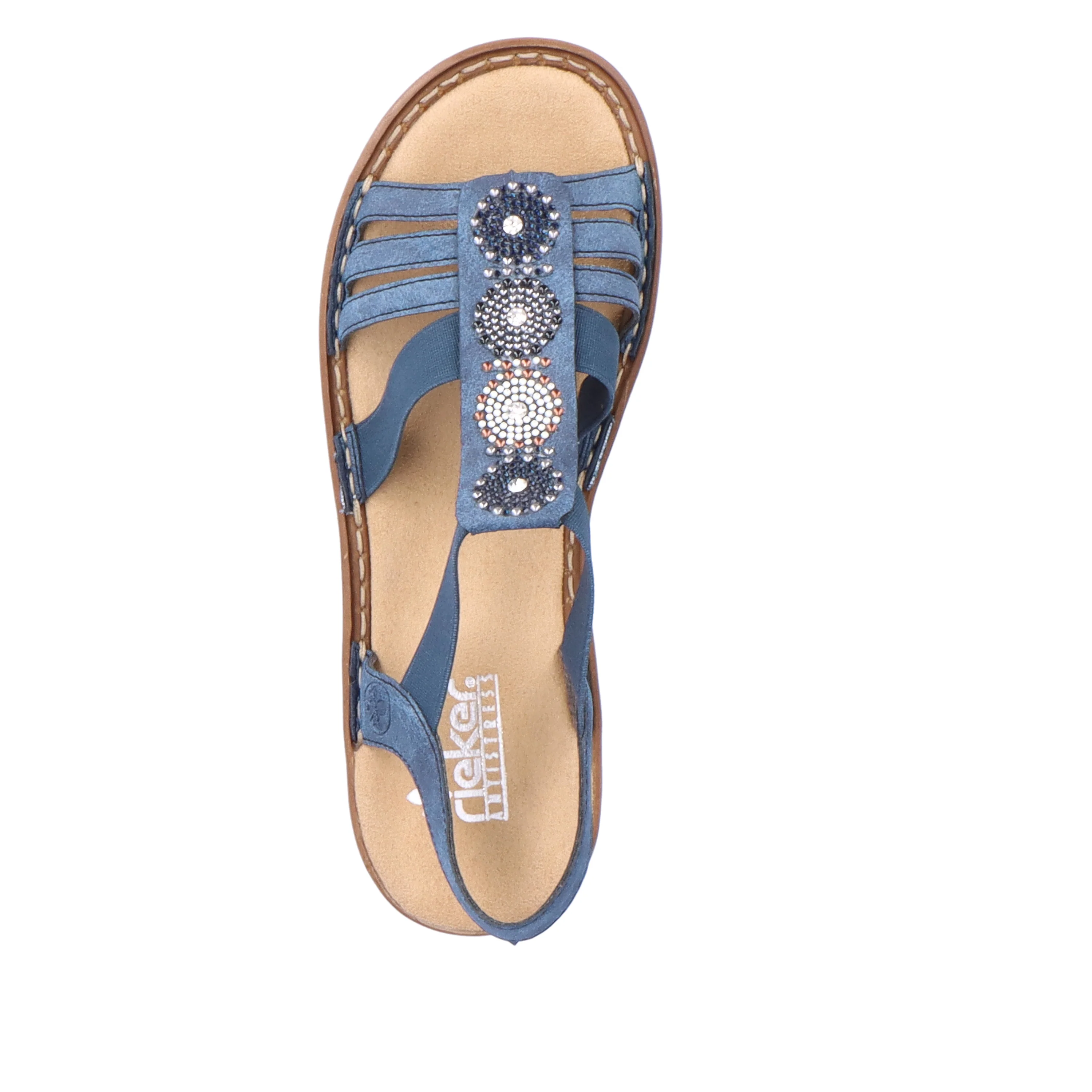 Rieker Women's Sandal - Blue | 628G9-16 - Image 7