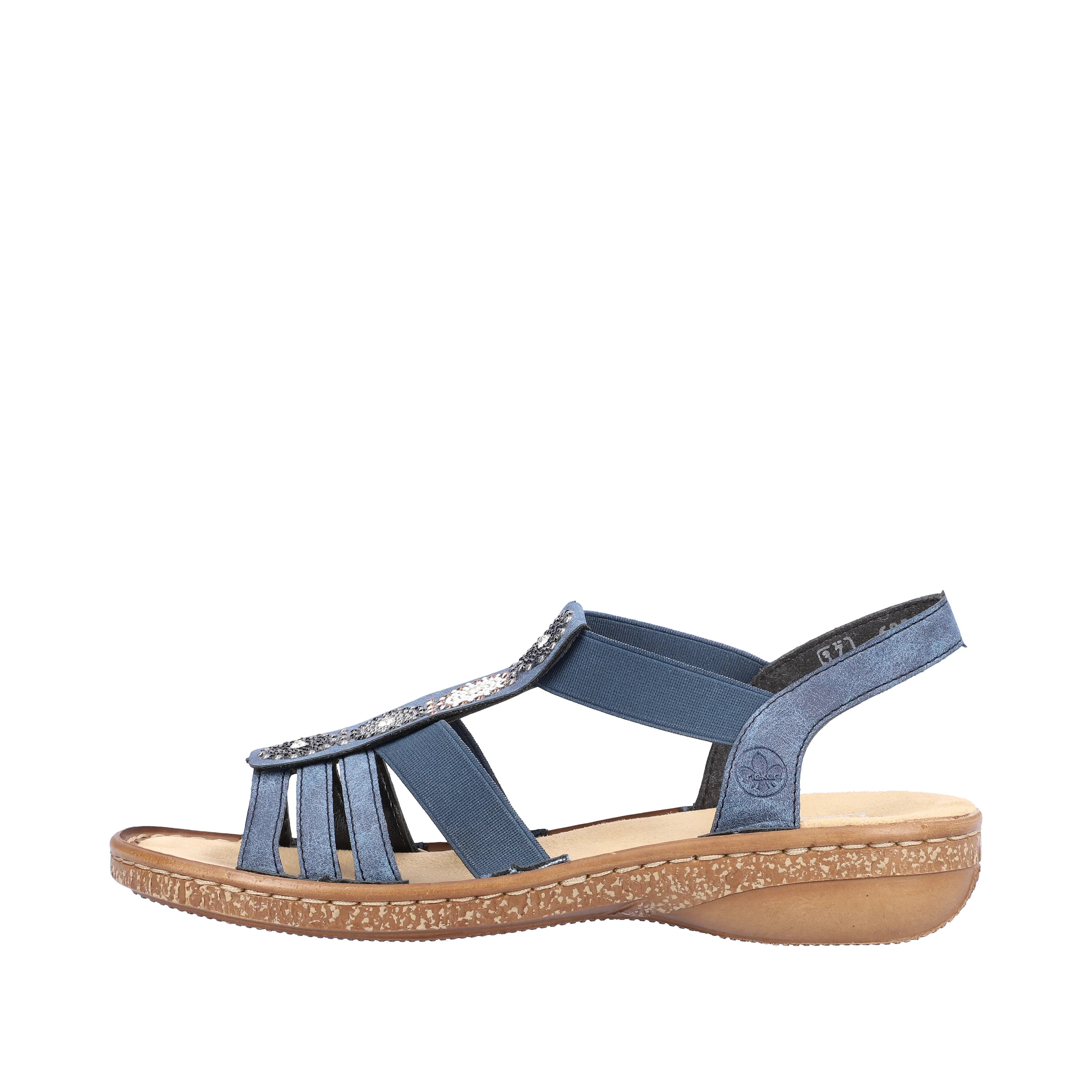 Rieker Women's Sandal - Blue | 628G9-16 - Image 9
