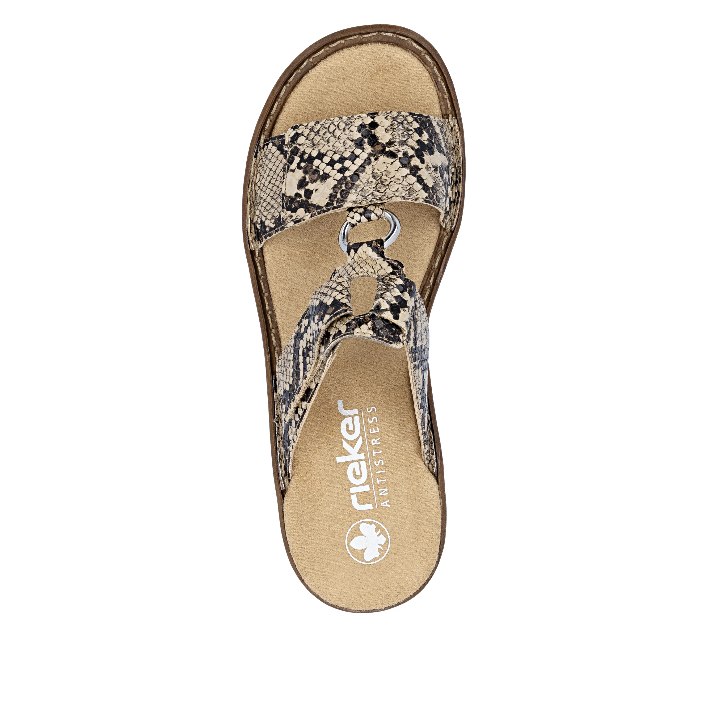 Rieker Women's Mule Sandal - Beige | 628P9-20 - Image 8