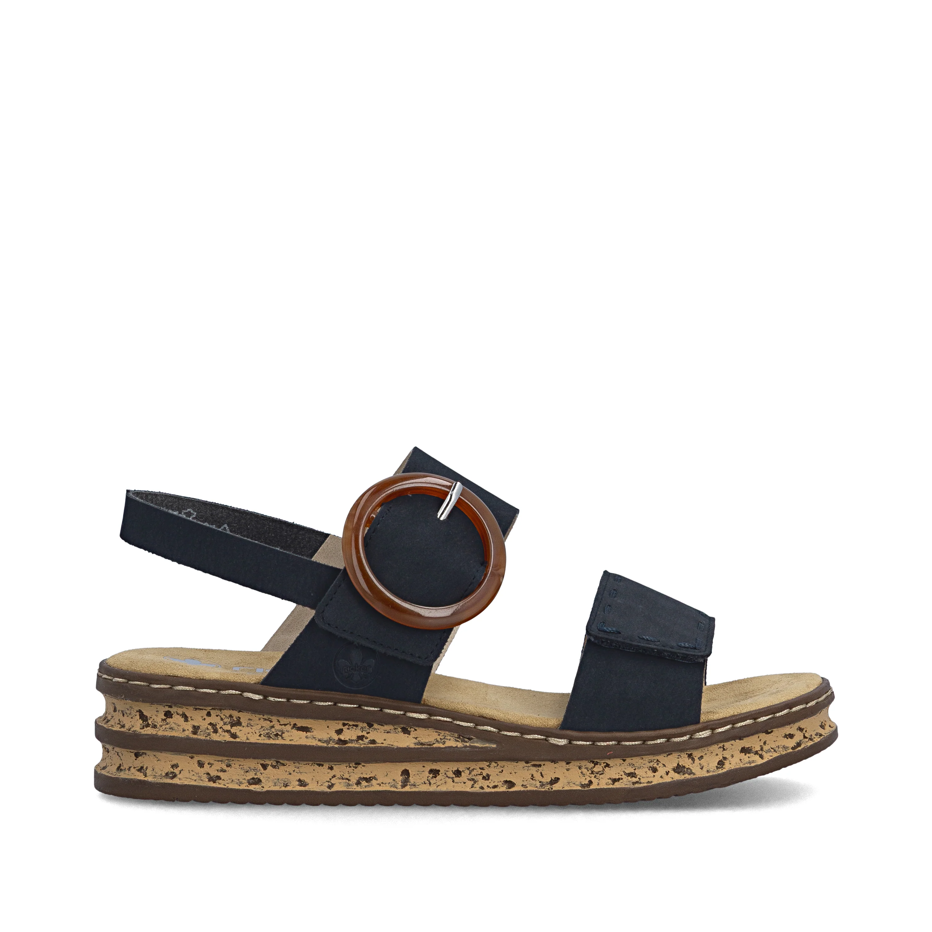 Rieker Women's Wedge Sandal - Blue | 62950-14 - Image 22
