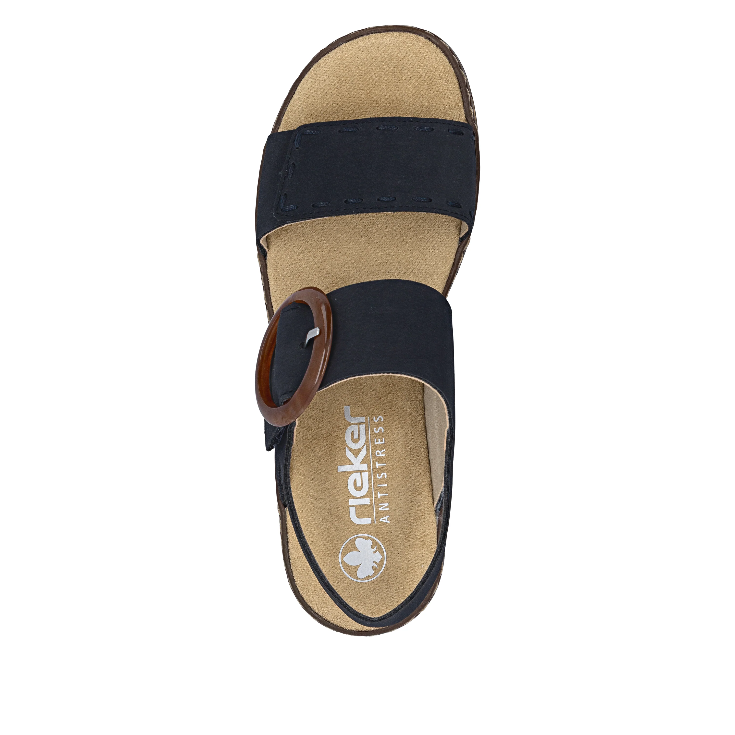 Rieker Women's Wedge Sandal - Blue | 62950-14 - Image 8
