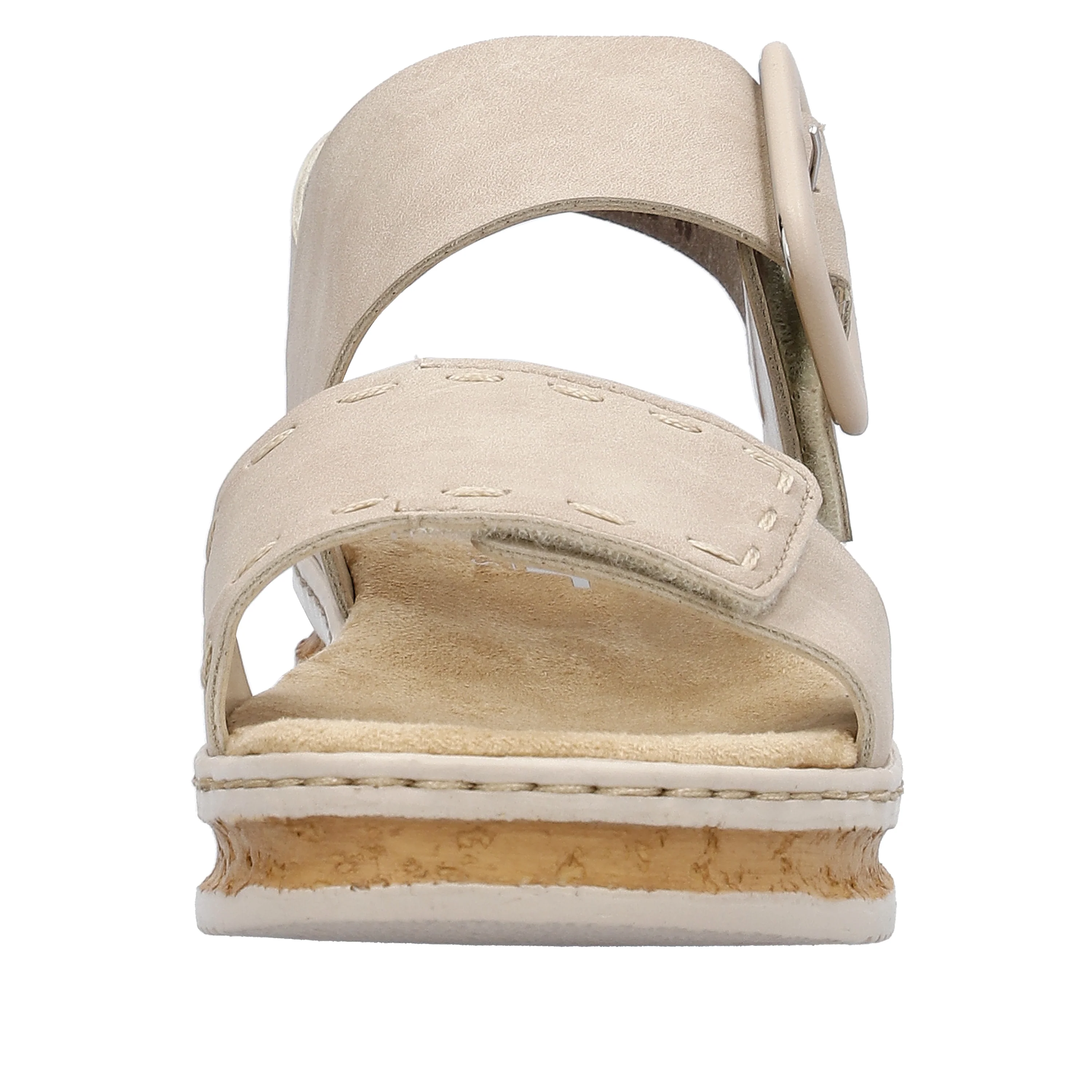 Rieker Women's Wedge Sandal - Beige | 62950-62 - Image 11