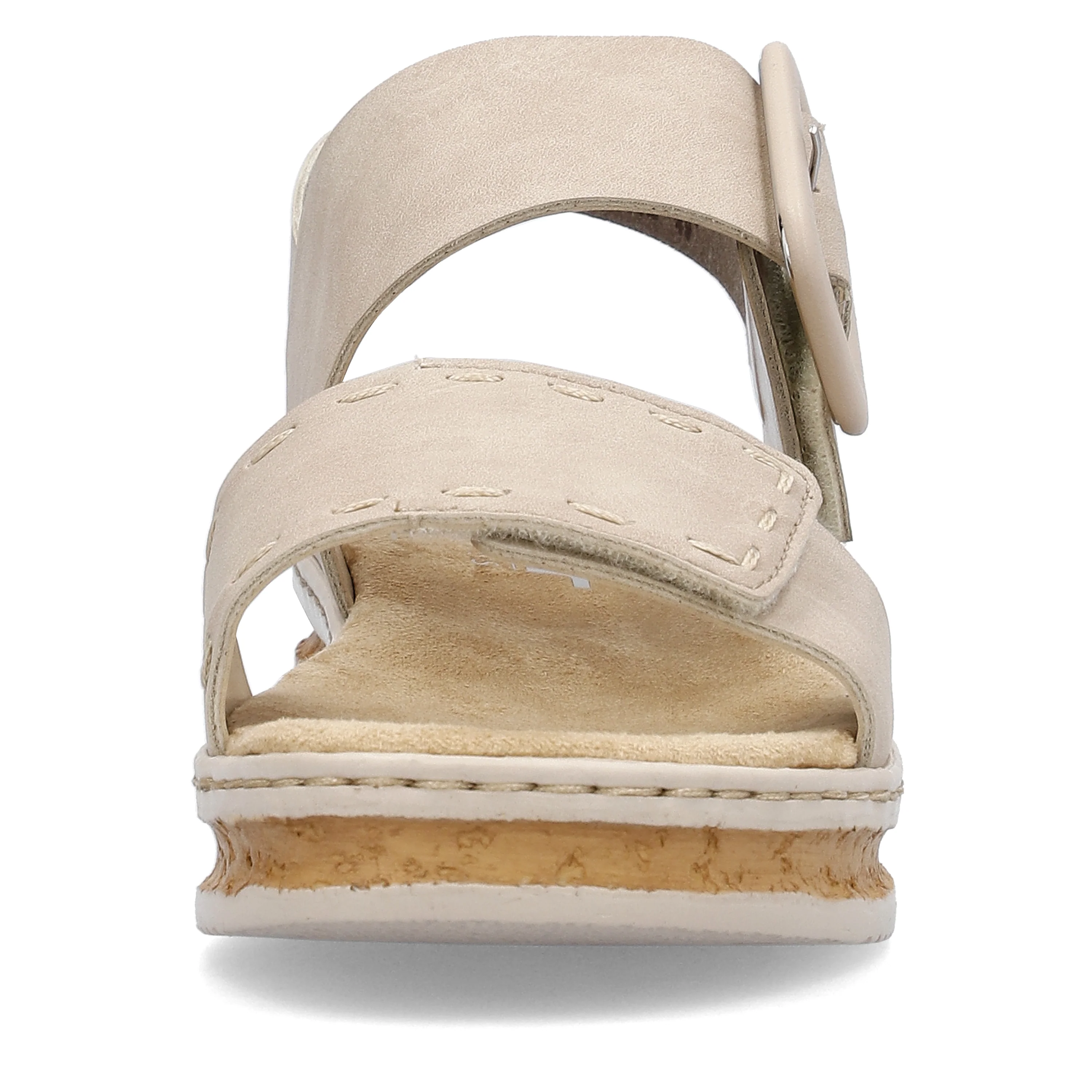 Rieker Women's Wedge Sandal - Beige | 62950-62 - Image 12