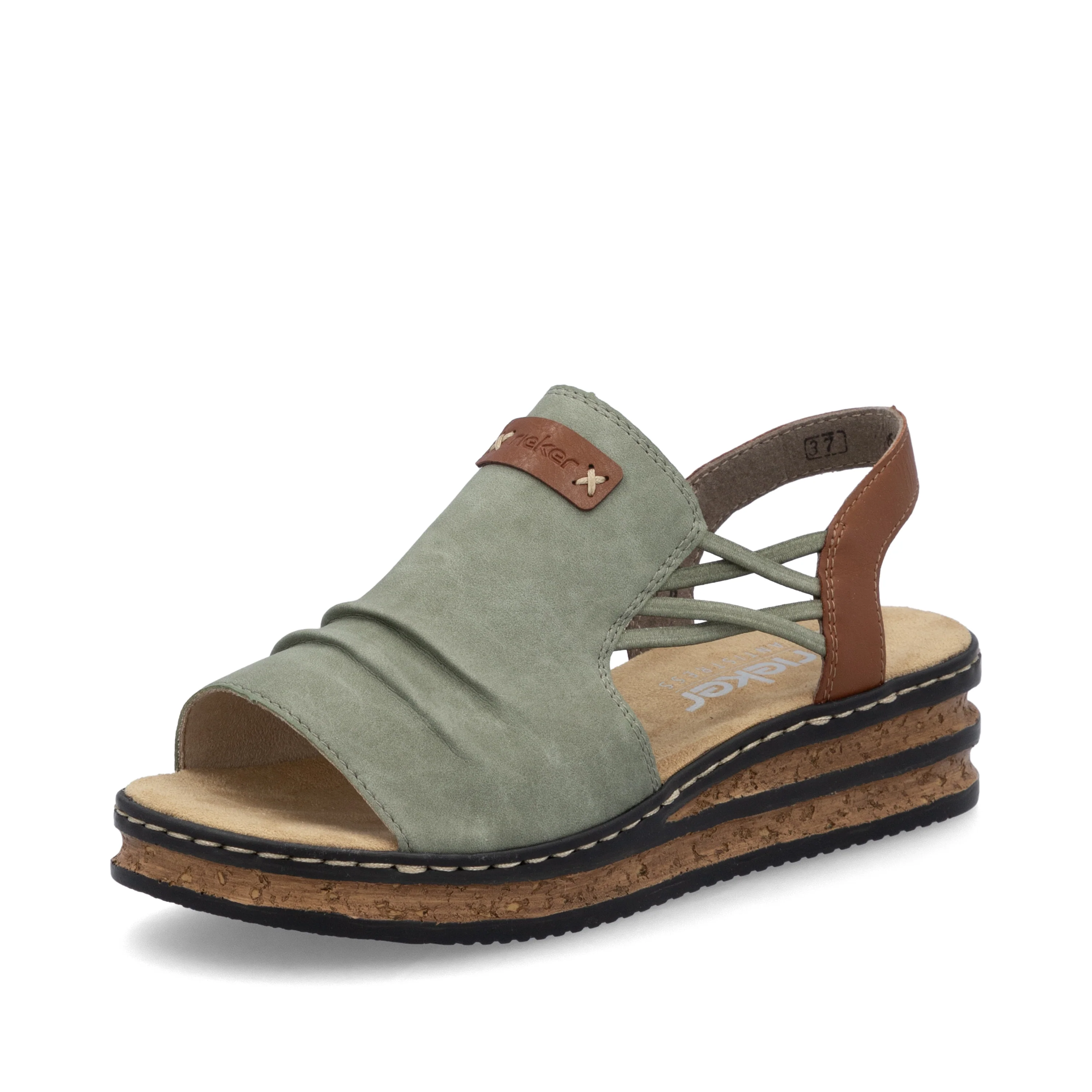 Rieker Women's Wedge Sandal - Green | 62962-52